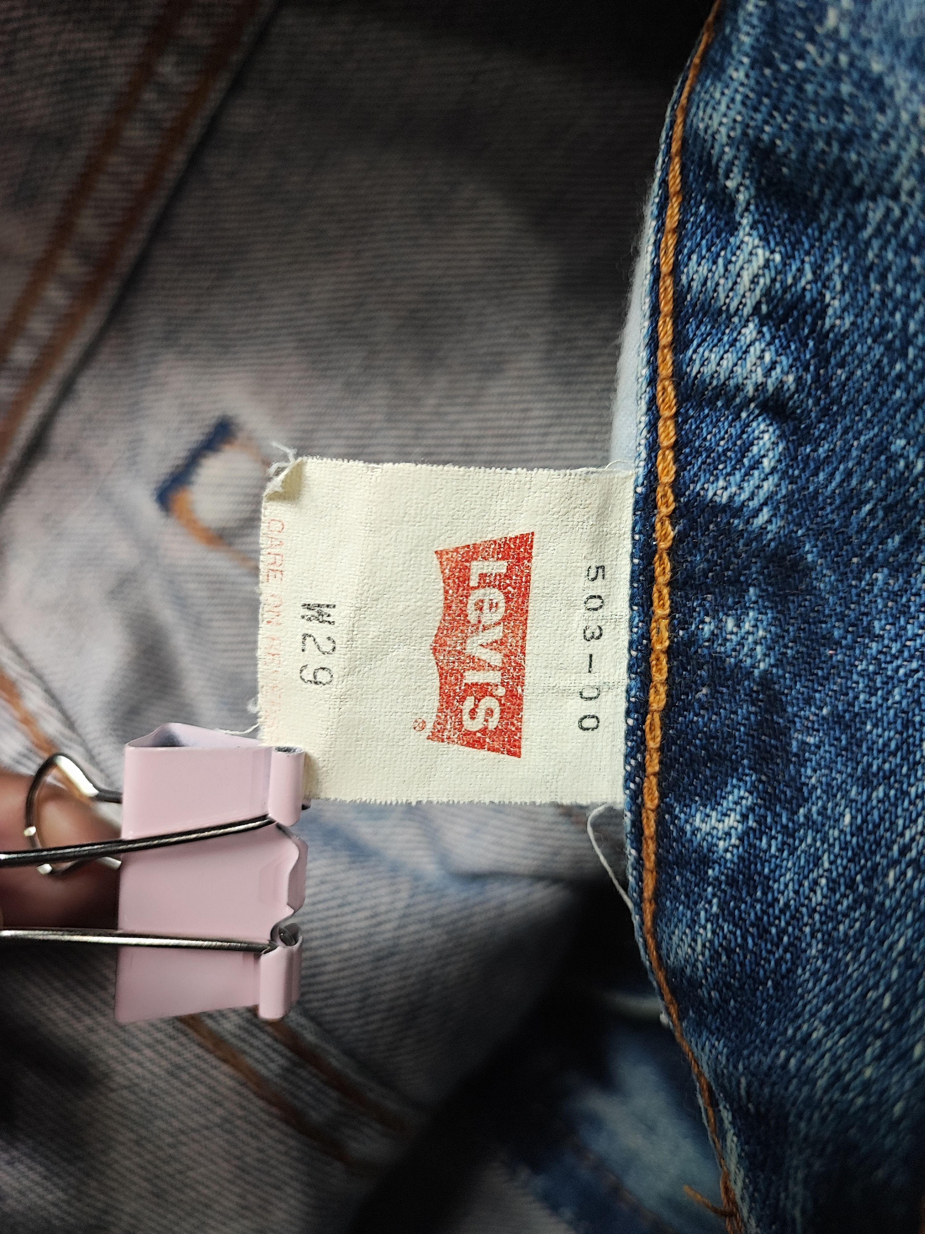 Levi's Vintage Clothing Vintage 90s 503 Levi's distressed selvedge jeans Size US 28 / EU 44 - 16 Thumbnail