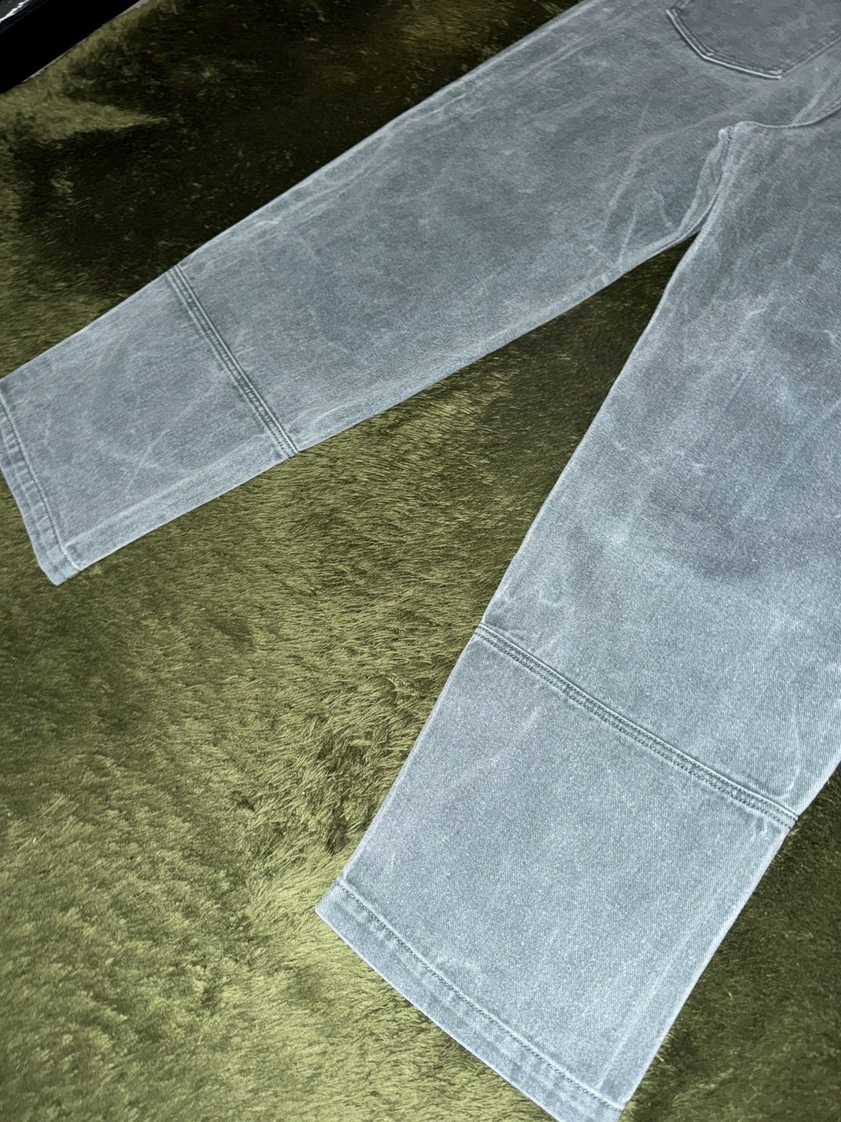 Japanese Brand [34] Customellow Washed Double Knee Carpenter Pants Teal Size US 34 / EU 50 - 10 Thumbnail