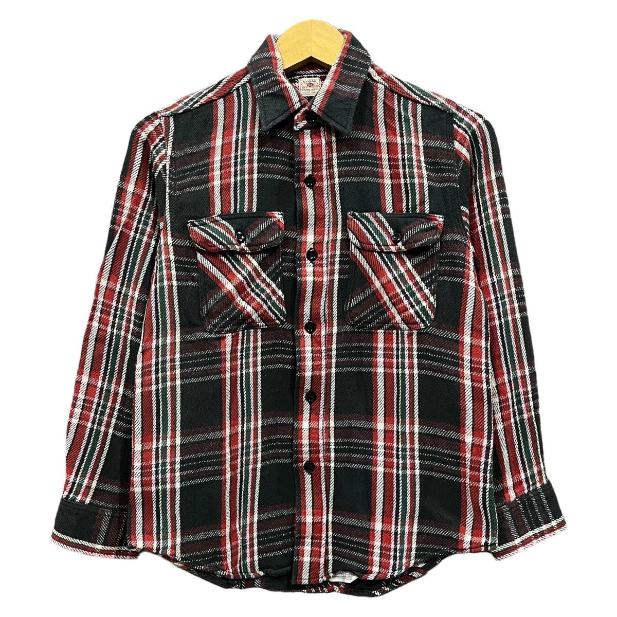 Sugar Cane Vintage Sugar Cane Two Pocket Heavy Flannel Shirts Size US S / EU 44-46 / 1 - 1 Thumbnail