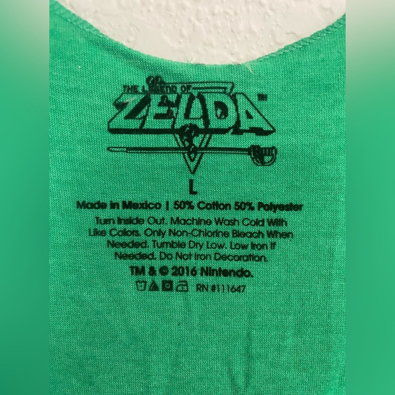 Nintendo Nintendo Legend of Zelda Green Racerback Tank Women Large Size L / US 10 / IT 46 - 3 Thumbnail
