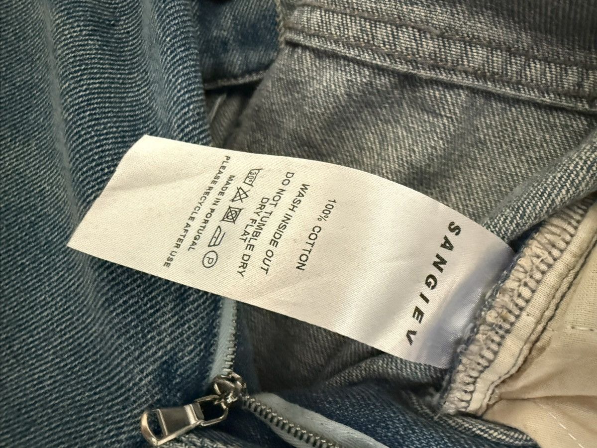 Sangiev Sangiev Blue Embroidered Denim Size US 30 / EU 46 - 4 Thumbnail
