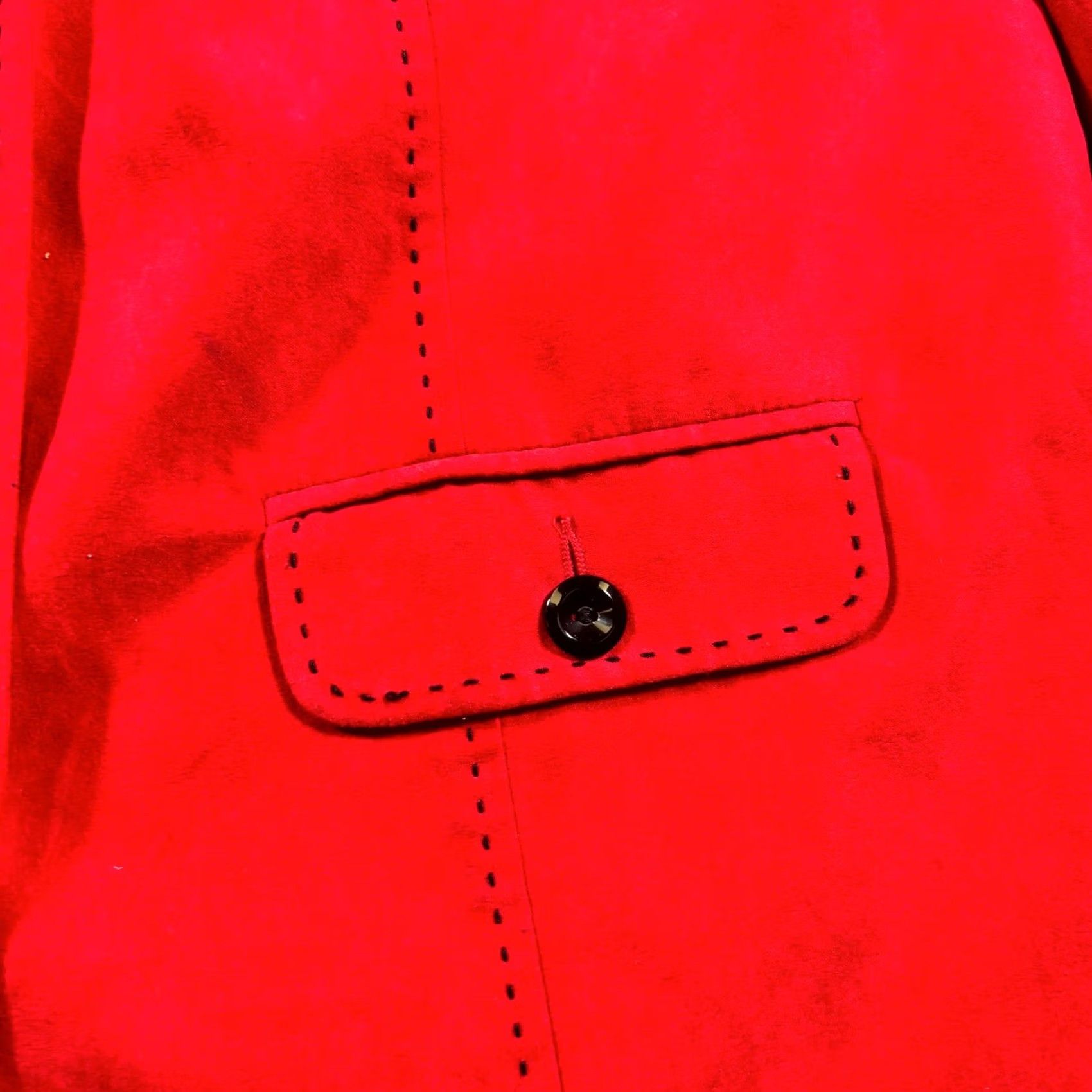 Vintage Alfred Dunner Basic Jacket Womens 16 Red Polyester Fleece-Lined Button-Up Jacket Size XXL / US 16-18 / IT 52-54 - 5 Thumbnail