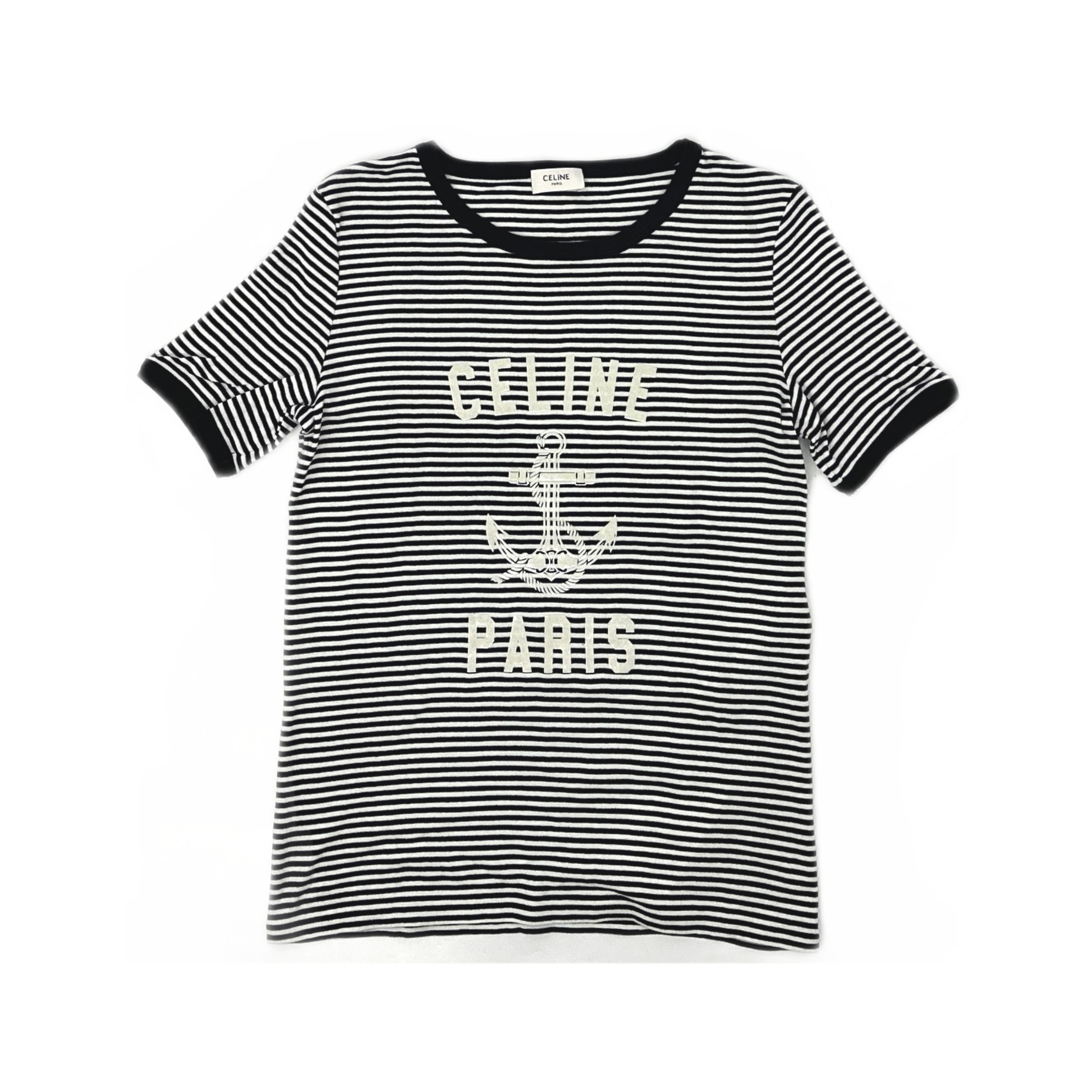 Celine Celine Striped Anchor T-Shirt Size S Size S / US 4 / IT 40 - 1 Thumbnail