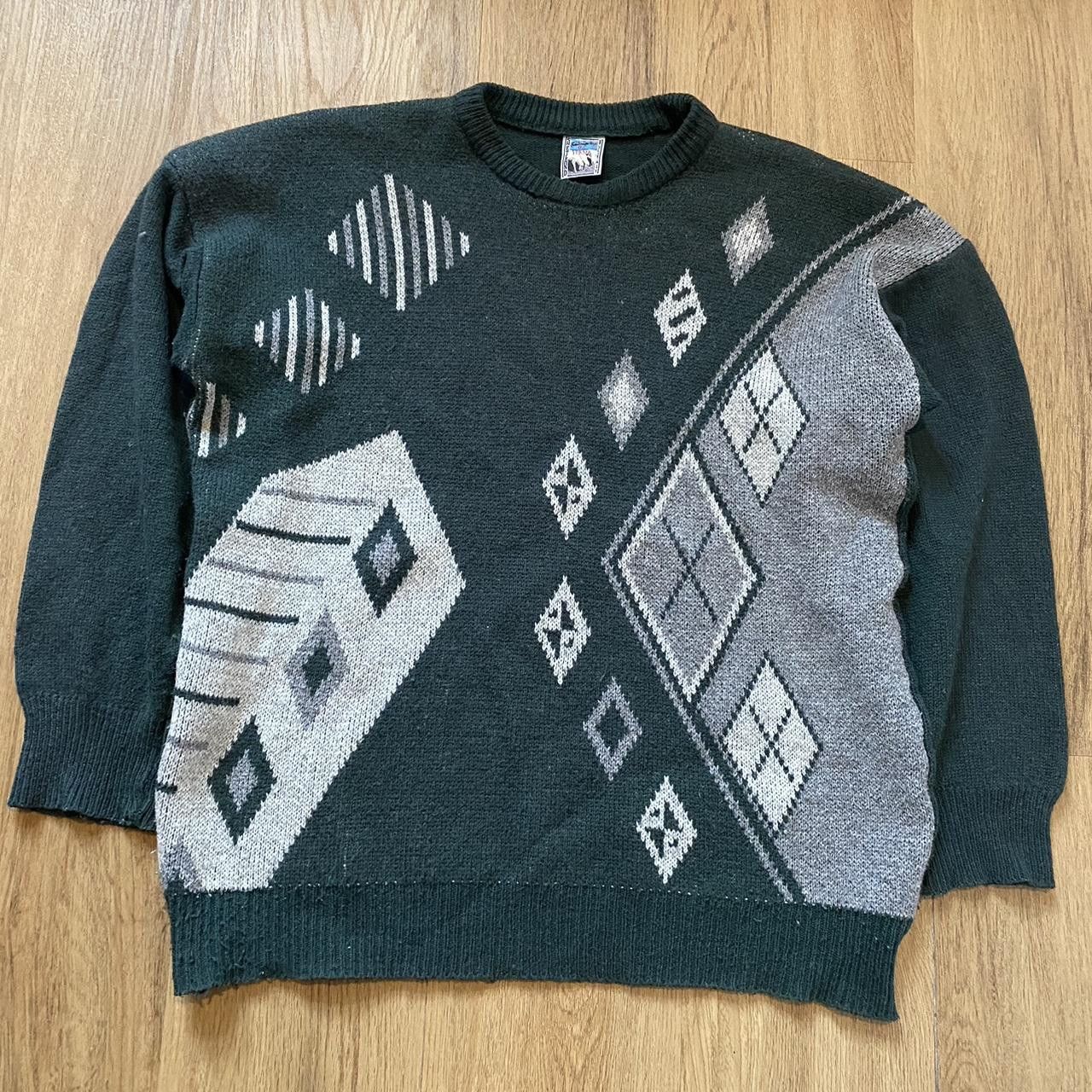 Other Wool Unique vintage 80s/90s abstract patterned Size US S / EU 44-46 / 1 - 1 Thumbnail