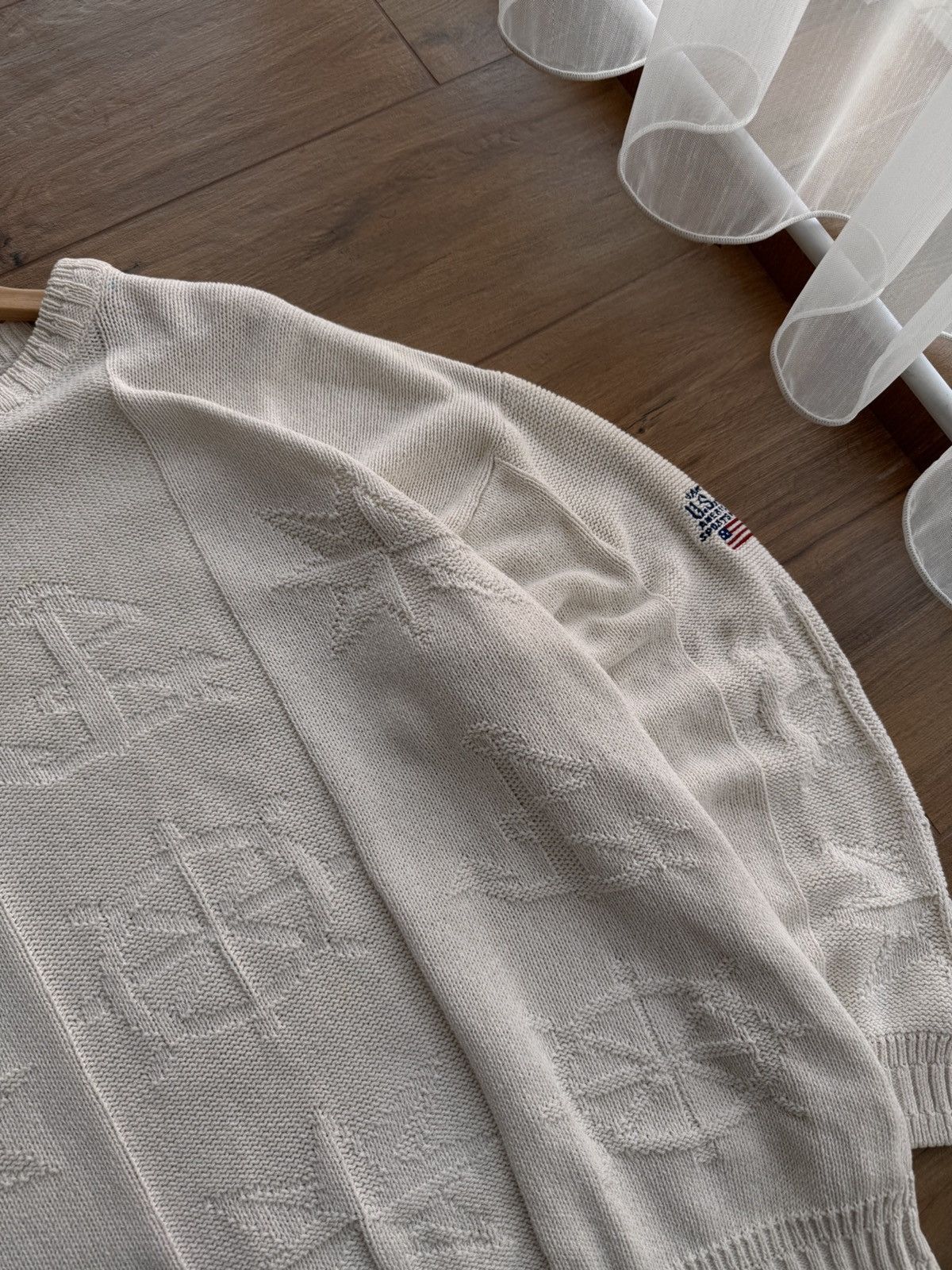 Gant × Vintage Vintage Gant USA Sea Pattern Anchor Fisherman Knitwear Sweat Size US XL / EU 56 / 4 - 5 Thumbnail