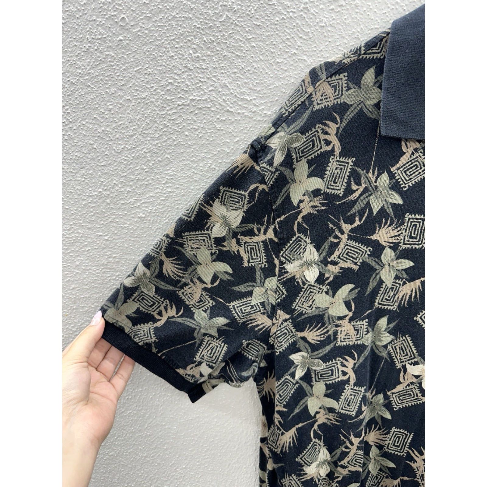 Ocean Pacific VINTAGE Ocean Pacific Menswear Polo Shirt Black Hawaiian XL Short Sleeve Mens Shirt 80s 90s Beach Golf Size US XL / EU 56 / 4 - 2 Thumbnail
