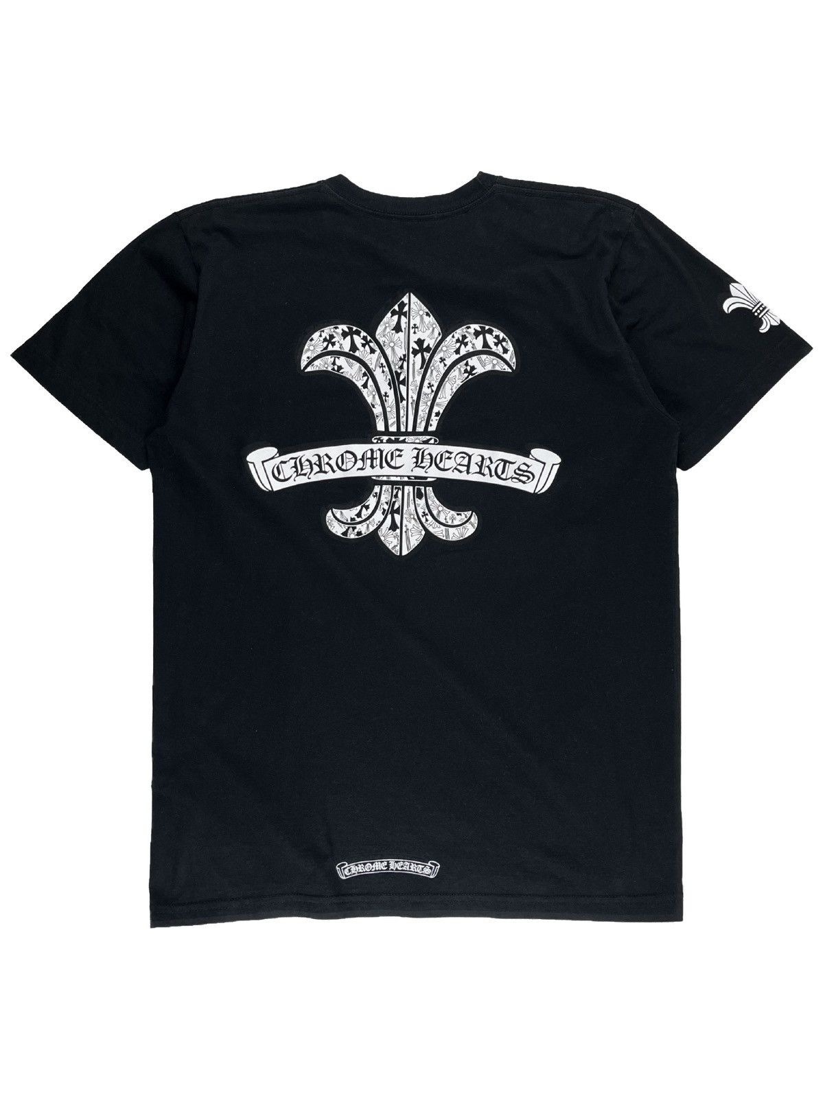 Chrome Hearts Chrome Hearts Fleur De Lis Scroll Logo Pocket Tshirt