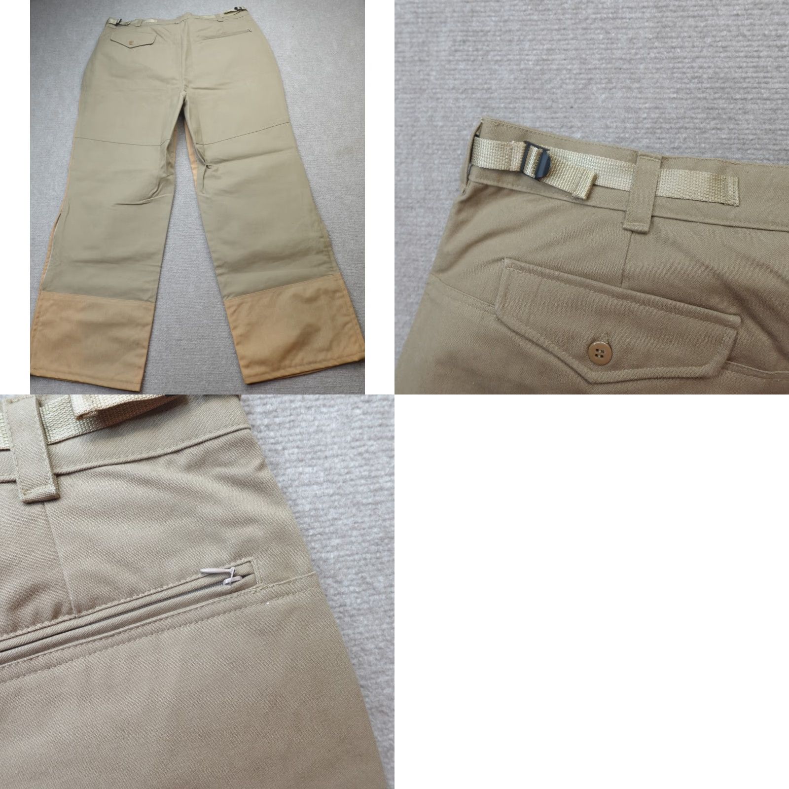 Doublet VINTAGE Columbia Pants 40 x 30 Beige Double Knee Duck Pants Side Adjusters NEW Men Pants Beige Canvas 40 x 30 Size US 40 / EU 56 - 9 Thumbnail