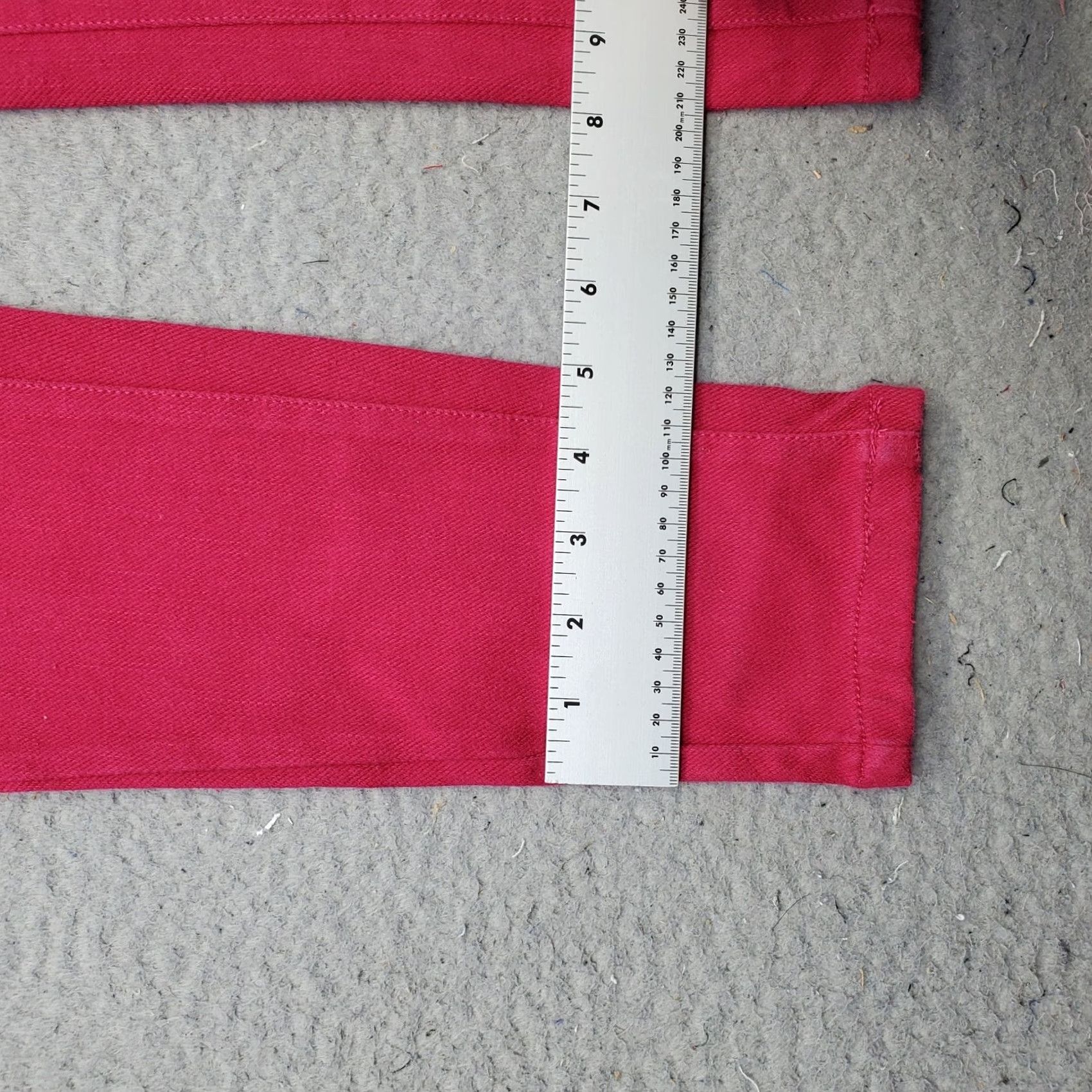 Denime Diane Gilman DG2 Skinny Jeans Womens XS Pink Denim Stretch Flat Front Pull On Jeans Size 26" / US 2 / IT 38 - 5 Thumbnail