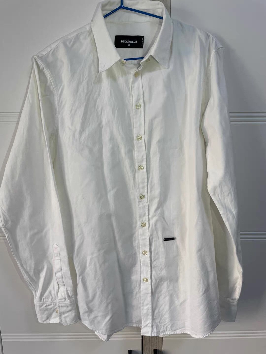 Dsquared2 Dsquared2 white shirt Q4 Size US M / EU 48-50 / 2 - 1 Thumbnail