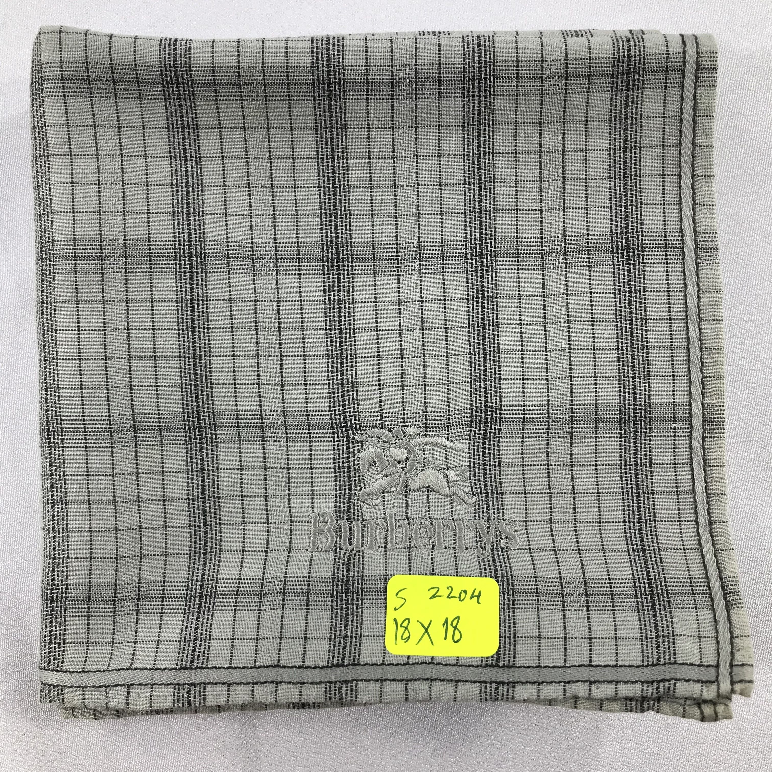 Burberry × Vintage Burberry Bandana / Handkerchief / Neckerchief - S2204 Size ONE SIZE - 5 Thumbnail