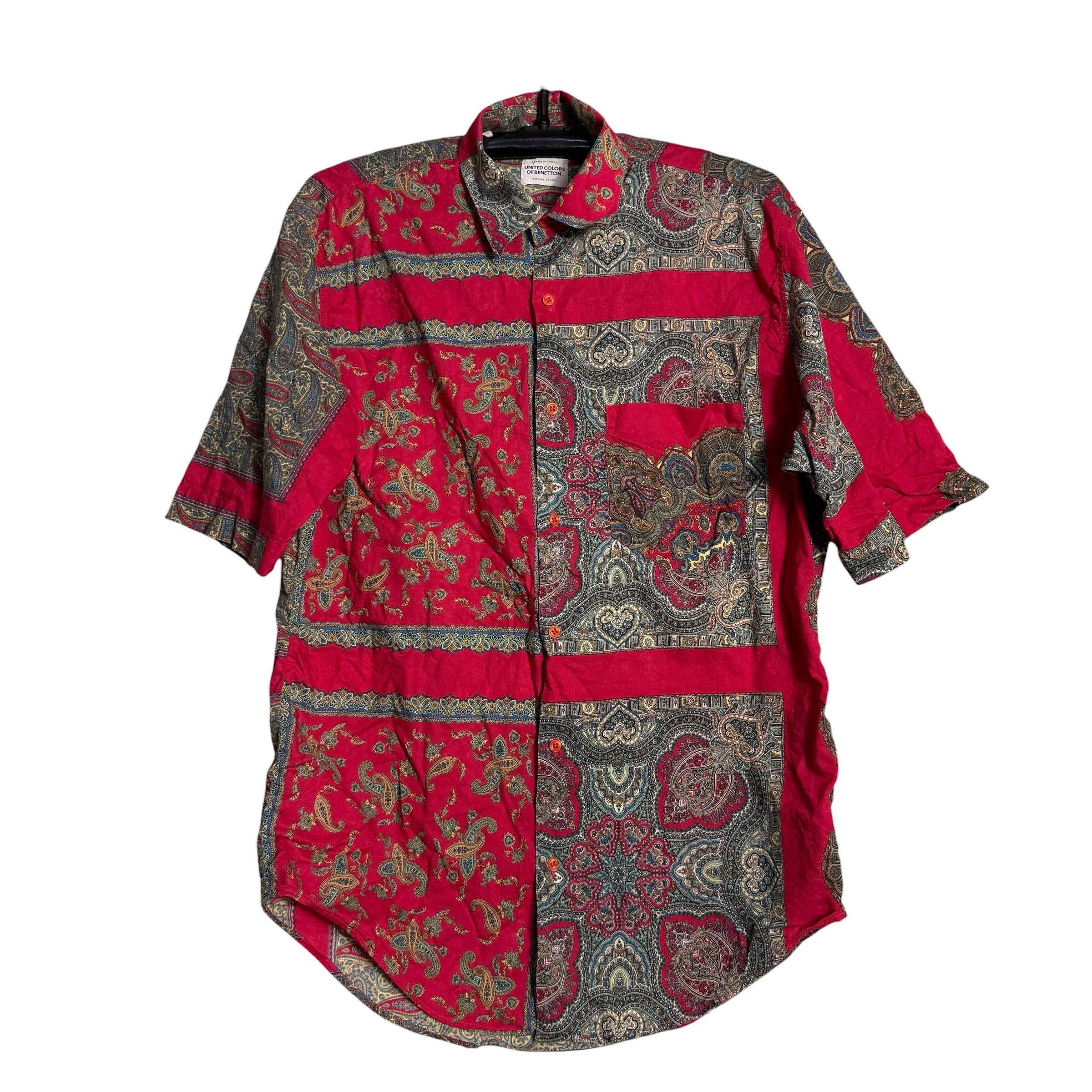 United Colors Of Benetton 🔥RARE🔥 United Colors of Benetton Bandanna Button Up Shirt Size US M / EU 48-50 / 2 - 1 Thumbnail