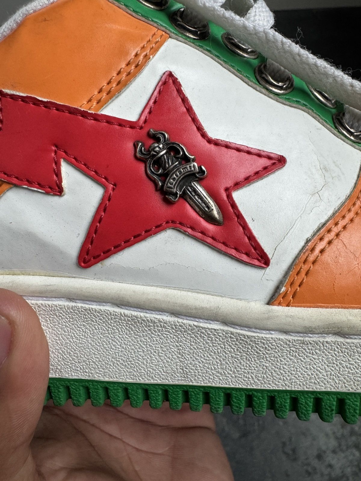 Bape × Chrome Hearts Chrome Hearts X Bapesta Size US 11 / EU 44 - 4 Thumbnail