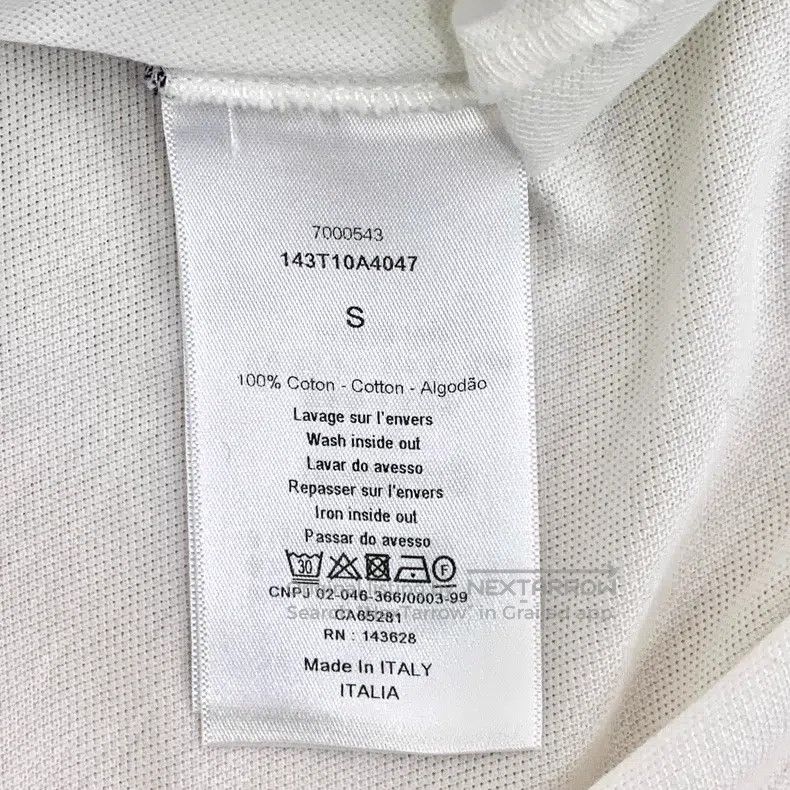 Dior Dior White striped logo letter printed cotton lapel single Size S / US 4 / IT 40 - 7 Thumbnail
