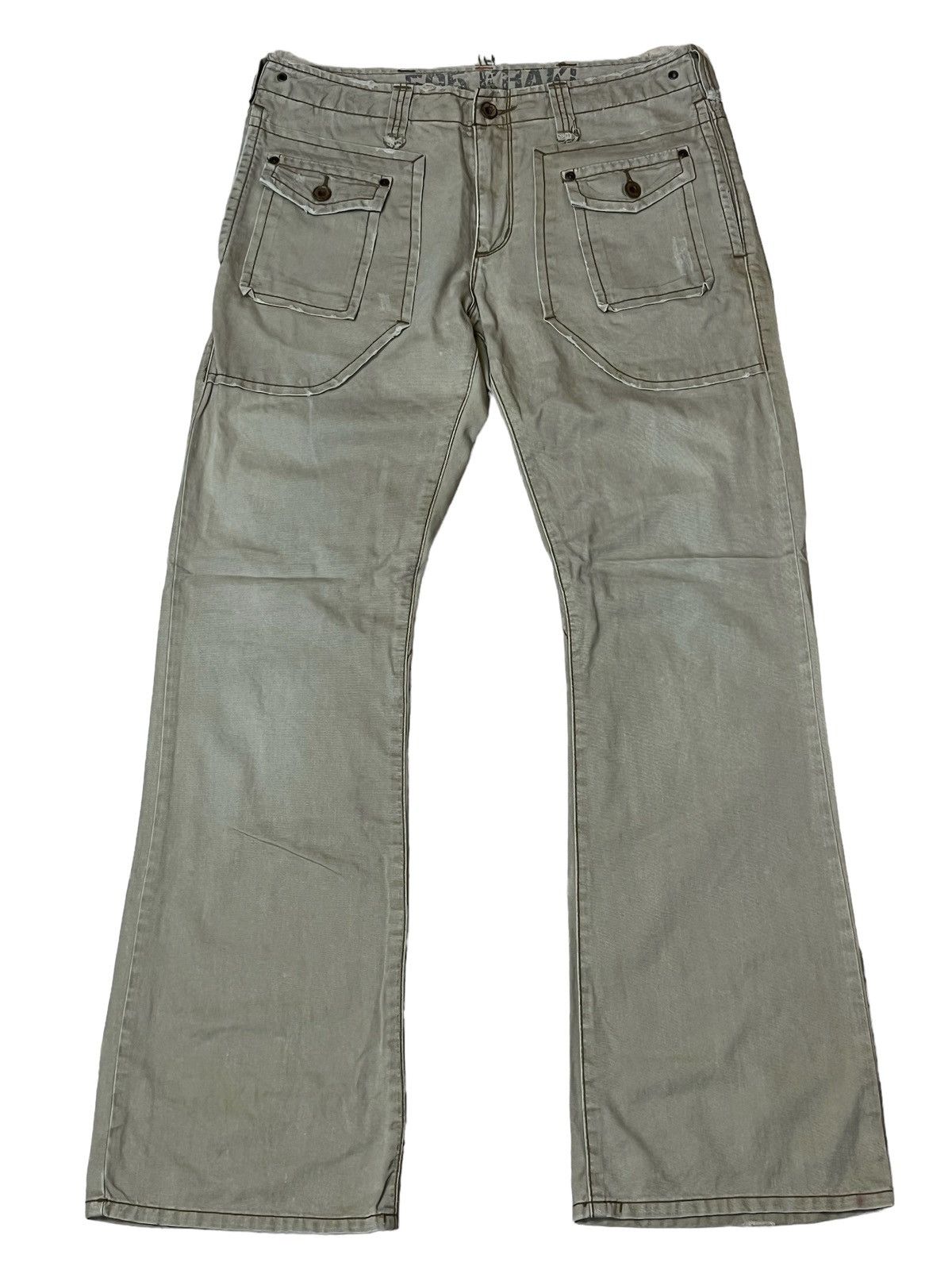 Edwin SICK🔥EDWIN TYPE 505 KHAKI FLARE TACTICAL PANT Size US 34 / EU 50 - 1 Thumbnail