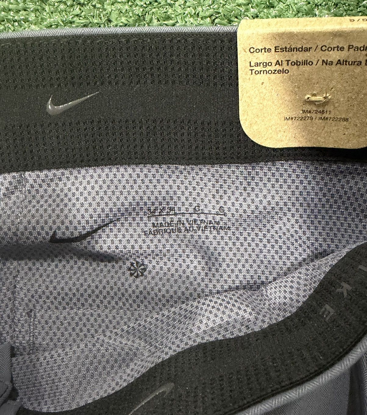 Nike Nike Tour Repel Flex Mens 34x34 Slim Fit Stretch Grey Golf Size US 34 / EU 50 - 3 Thumbnail