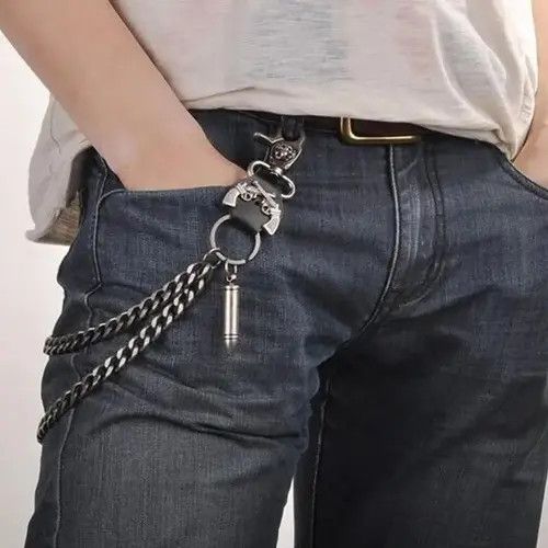 Other Stainless Steel Silver Bullet Key Chains Size ONE SIZE - 3 Thumbnail