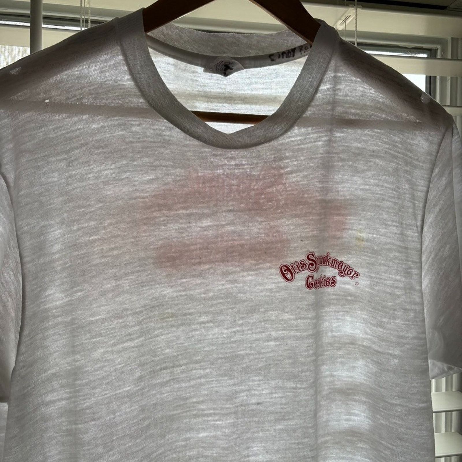 Vintage Vintage 1980s Paper Thin Burnout T-Shirt Men's Size L White Size US L / EU 52-54 / 3 - 7 Thumbnail