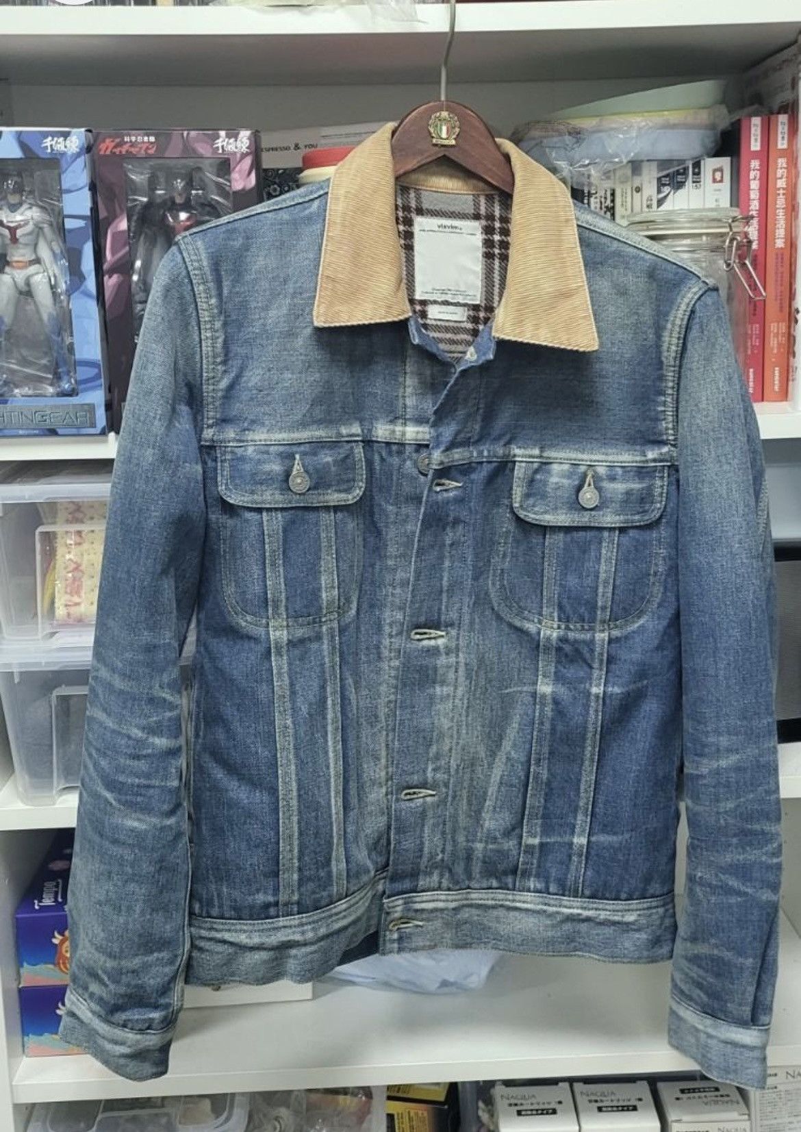 Image of Visvim Denim Jacket in Blue, Men's (Size Small)