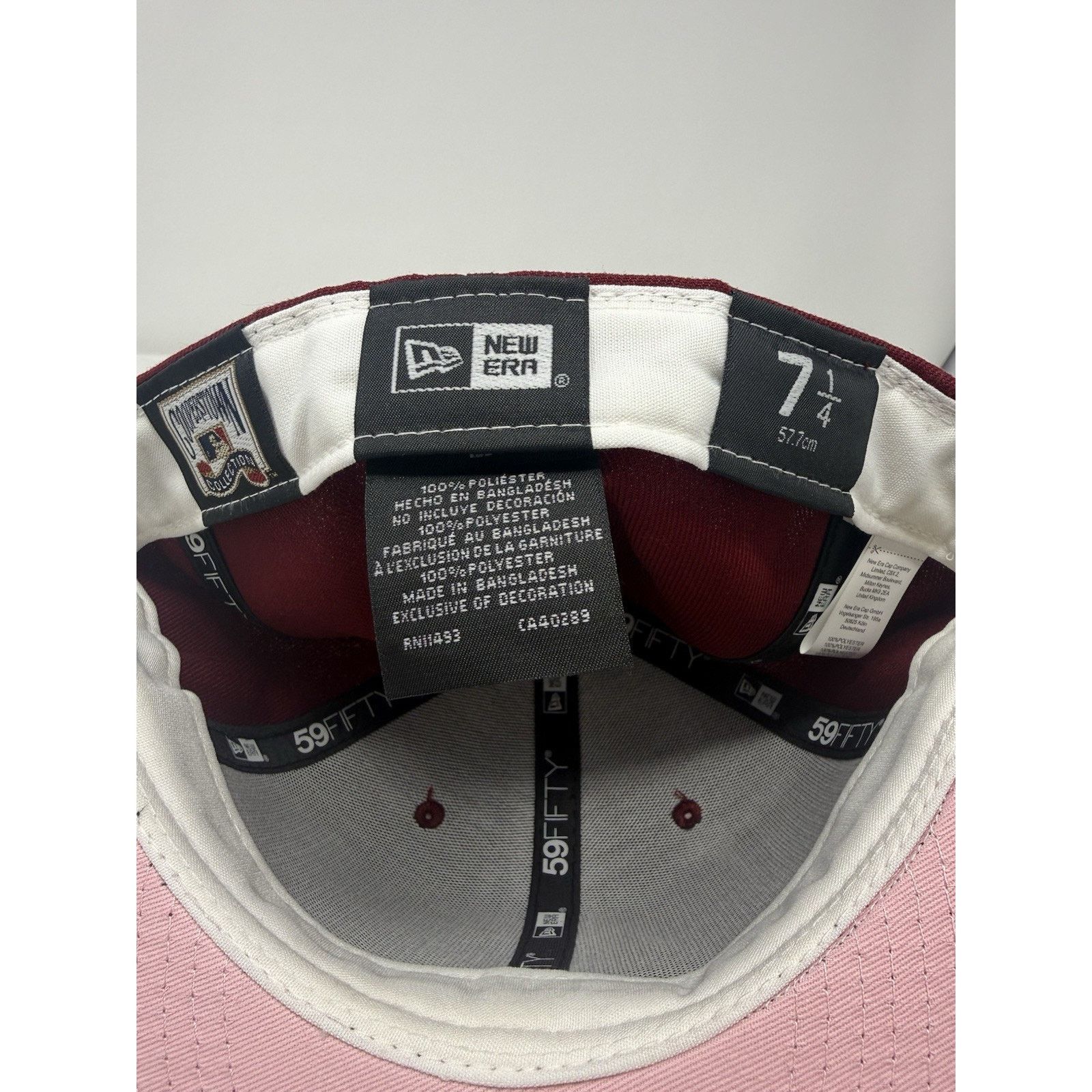 New Era New Era California Angels Hat - SZ 7 1/4 Cardinal/Burgundy Size ONE SIZE - 5 Thumbnail