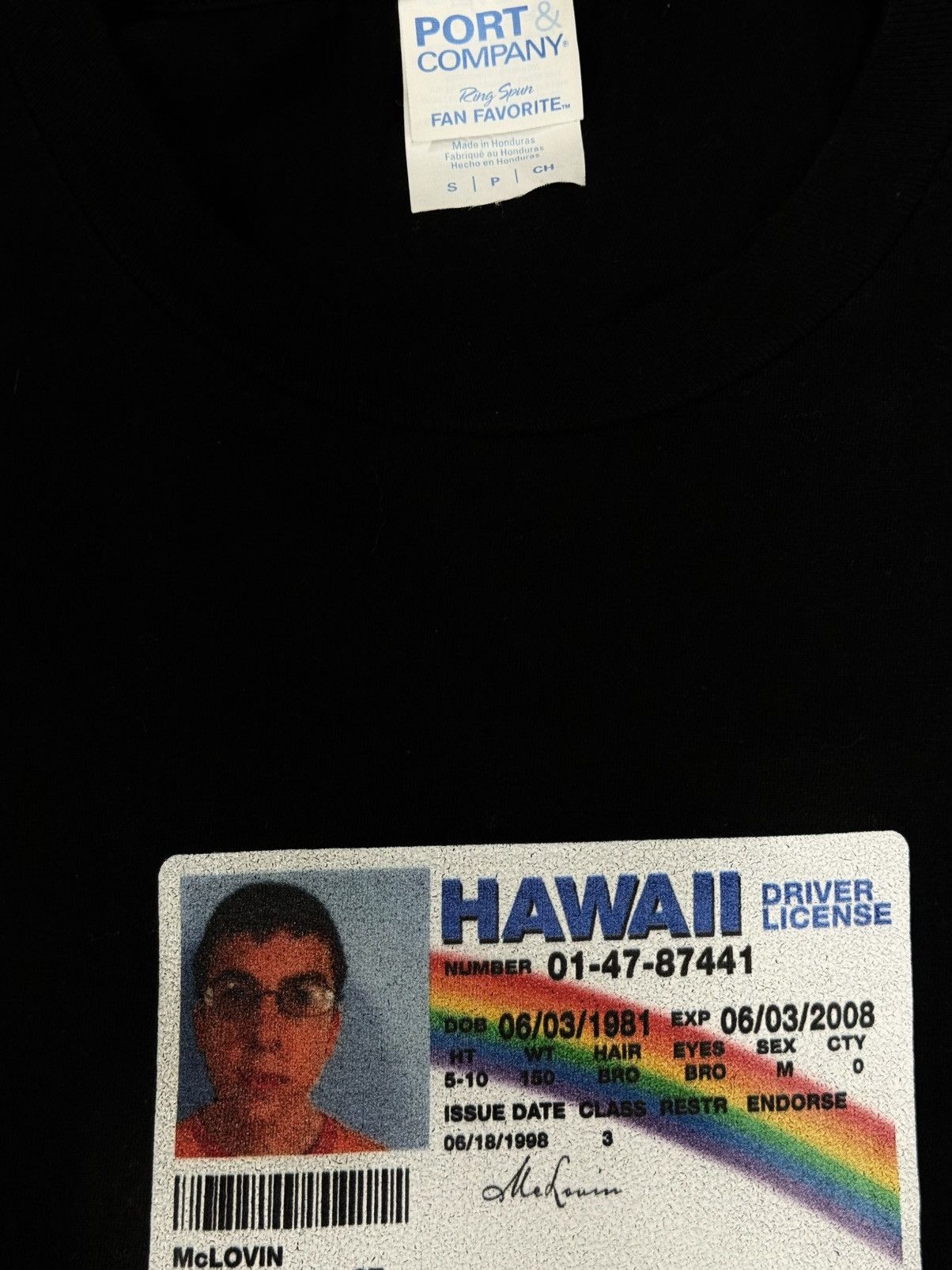 Vintage Mclovin Drivers License Photo Tee Black Small Funny Humor Size US S / EU 44-46 / 1 - 3 Thumbnail