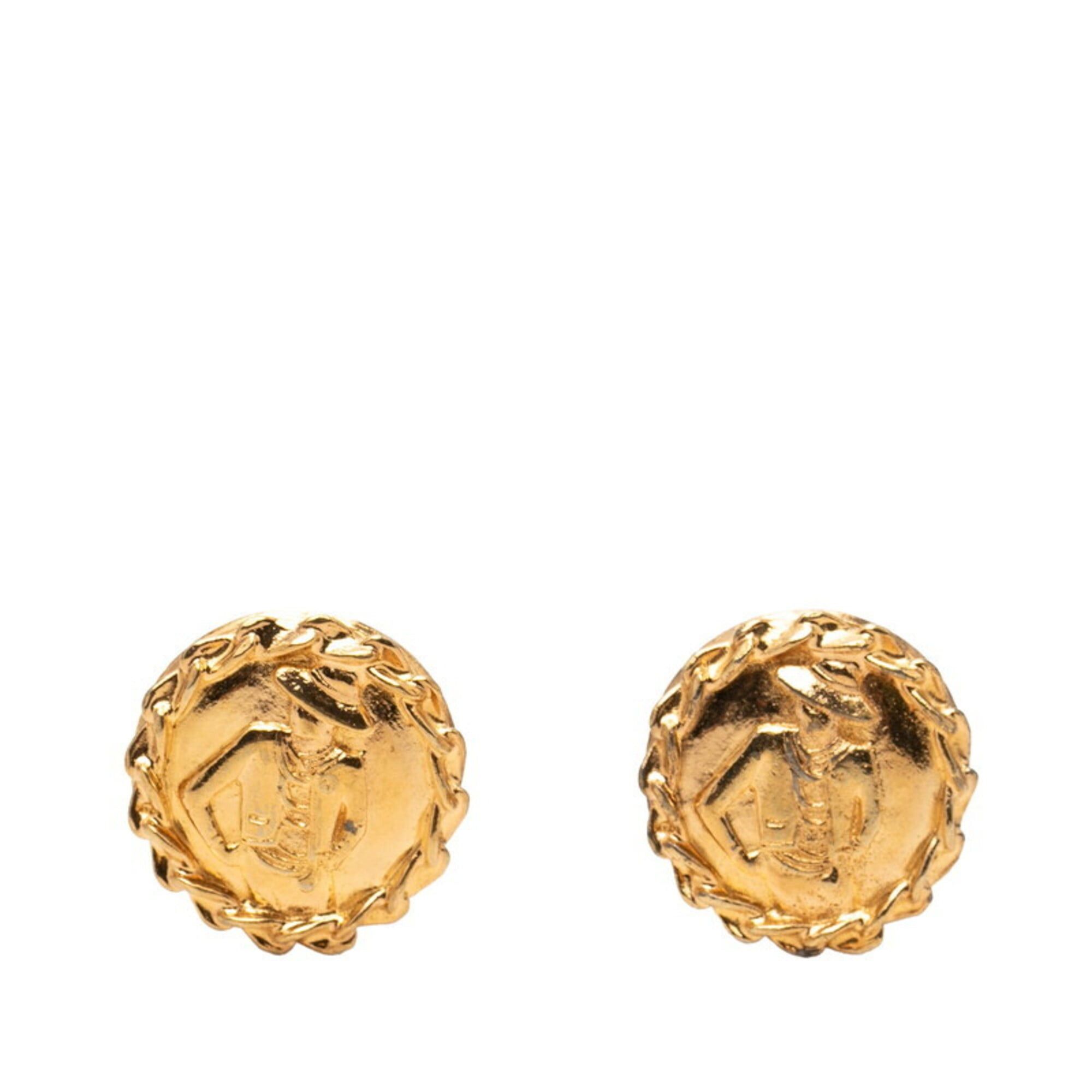 Chanel Chanel Vintage Mademoiselle Earrings, Gold Plated, Women's CHANEL Size ONE SIZE - 1 Thumbnail