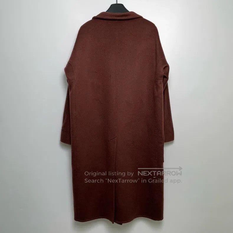 Hermes Hermes Burgundy Collar Long Coat Size XS / US 0-2 / IT 36-38 - 4 Thumbnail