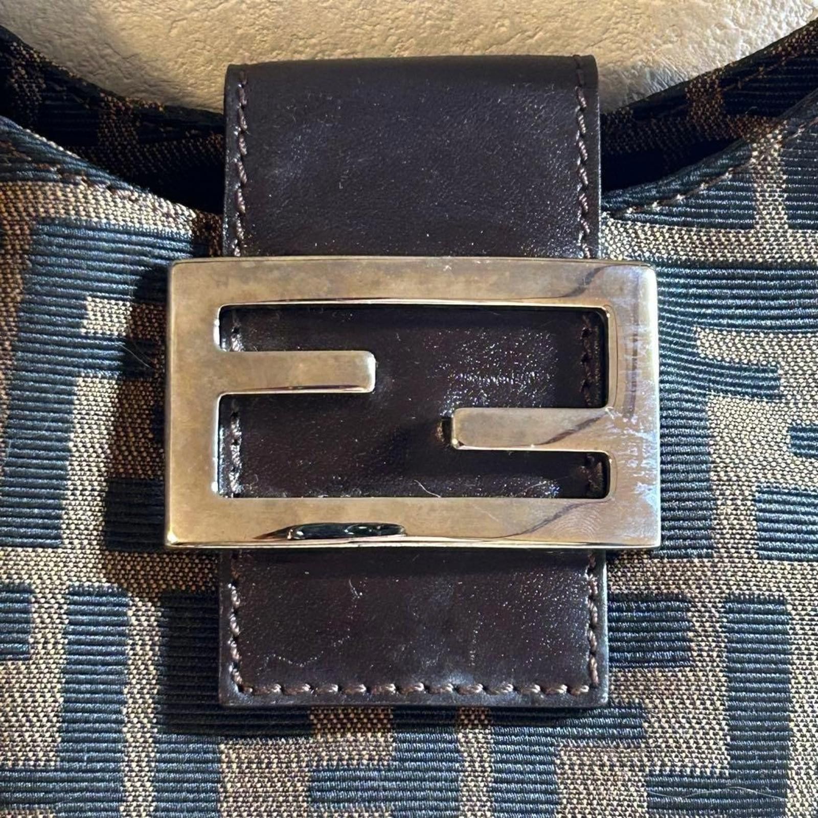 Fendi Fendi - Vintage FF Canvas Hobo Bag Size ONE SIZE - 9 Thumbnail