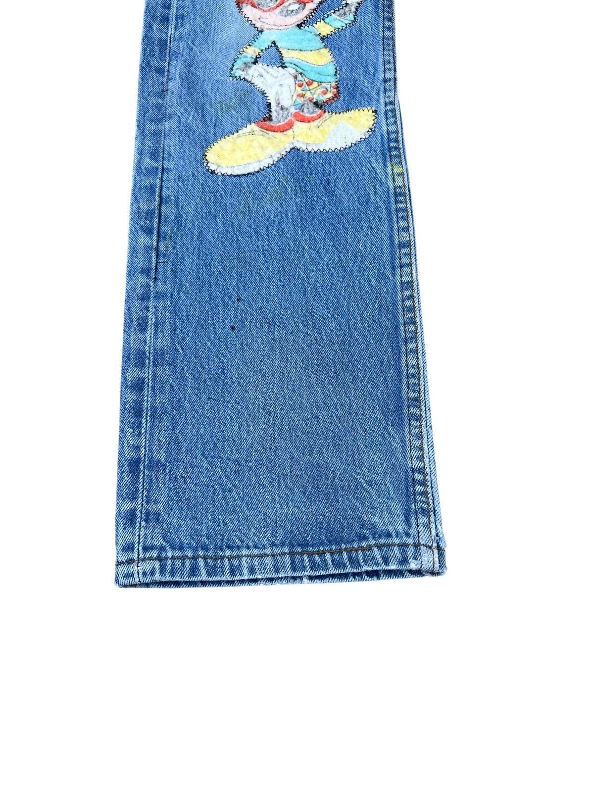 Levi's VTG 1992 Too Cute Disney X Levi’s 501 Patches Denim Jeans Size US 29 - 10 Thumbnail