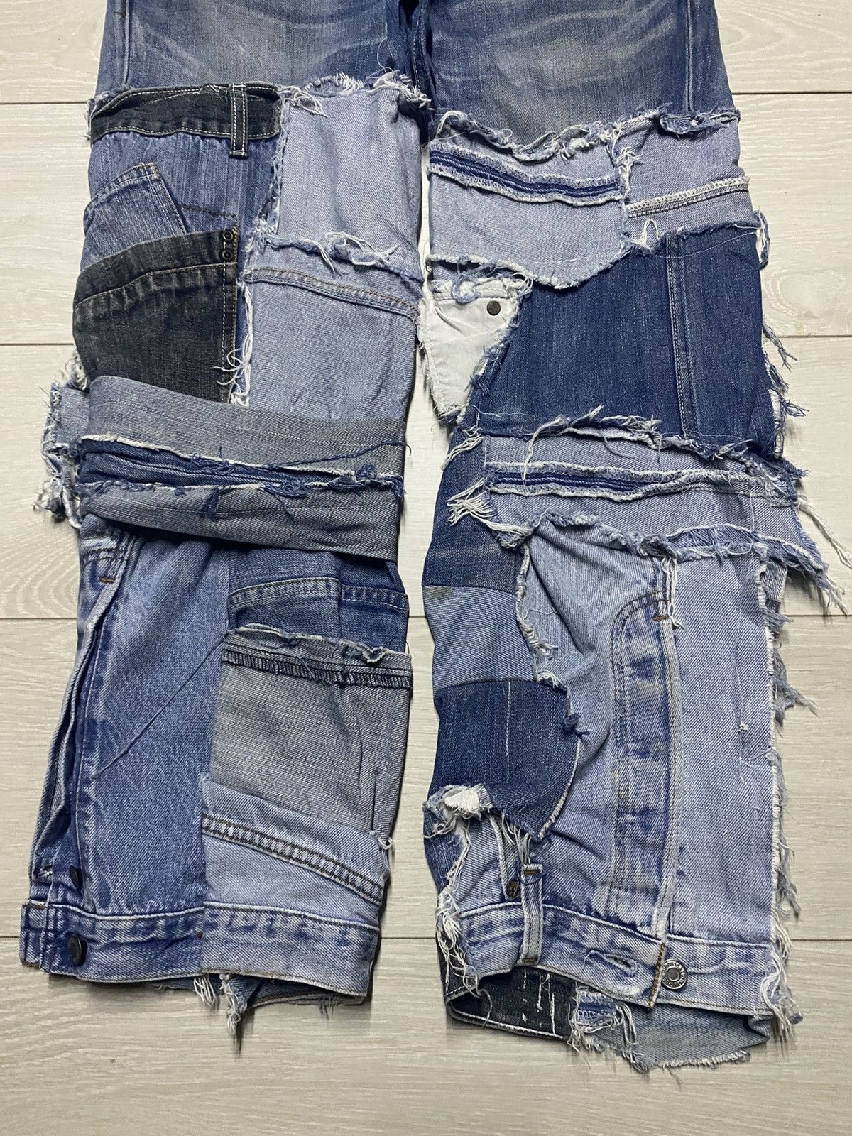 Levi's Crazy Levis 502 Sashiko Bro Patches Custom Jeans Size US 32 / EU 48 - 5 Thumbnail
