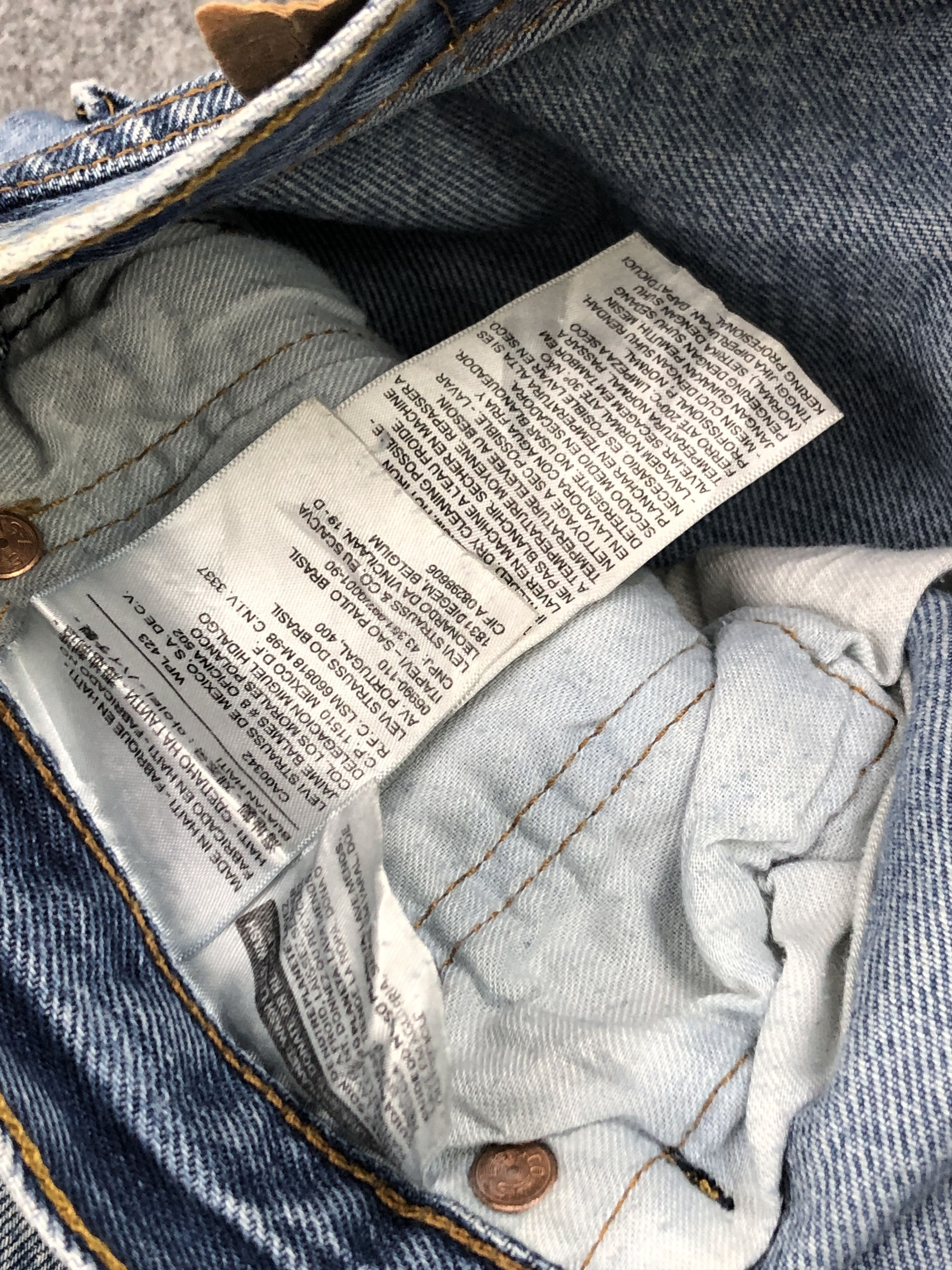 Levi's × Vintage Vintage Levis 501 Stone Washed Denim Jeans Size US 30 / EU 46 - 8 Thumbnail