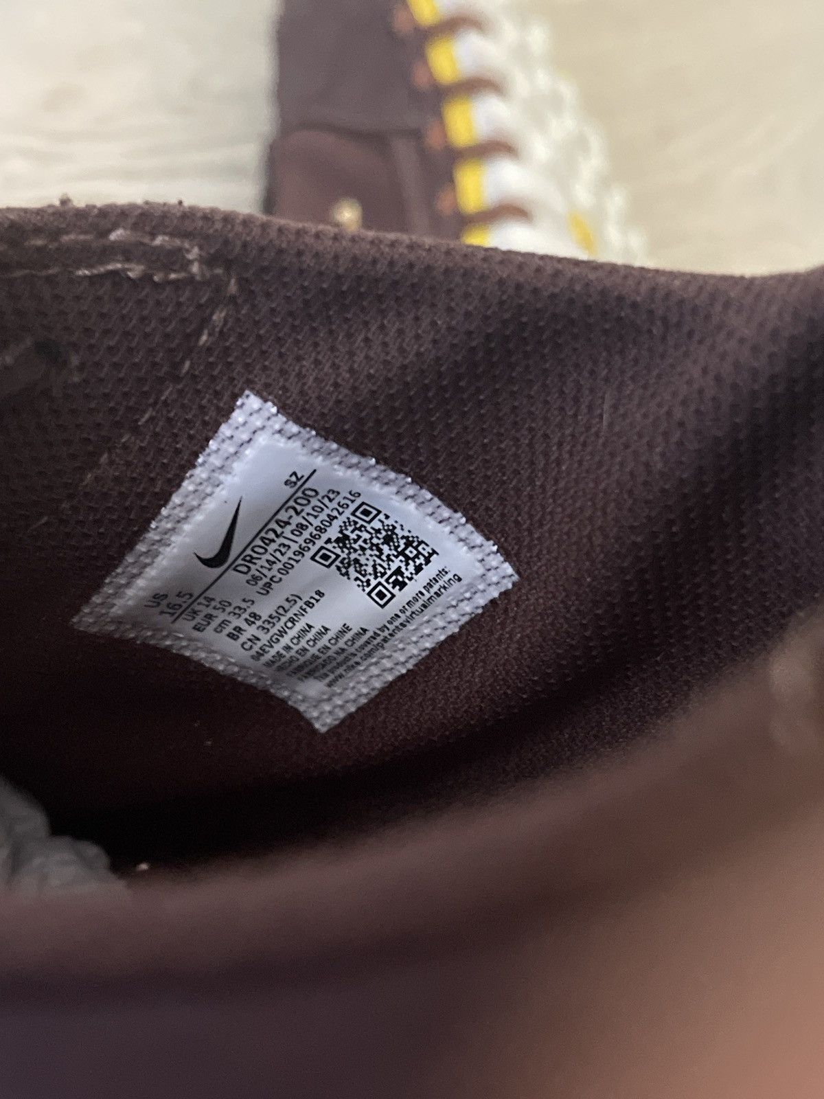 Jacquemus × Nike Size US M 15 Nike x Jacquemus JF1 Burgundy Size US 15 / EU 48 - 8 Thumbnail