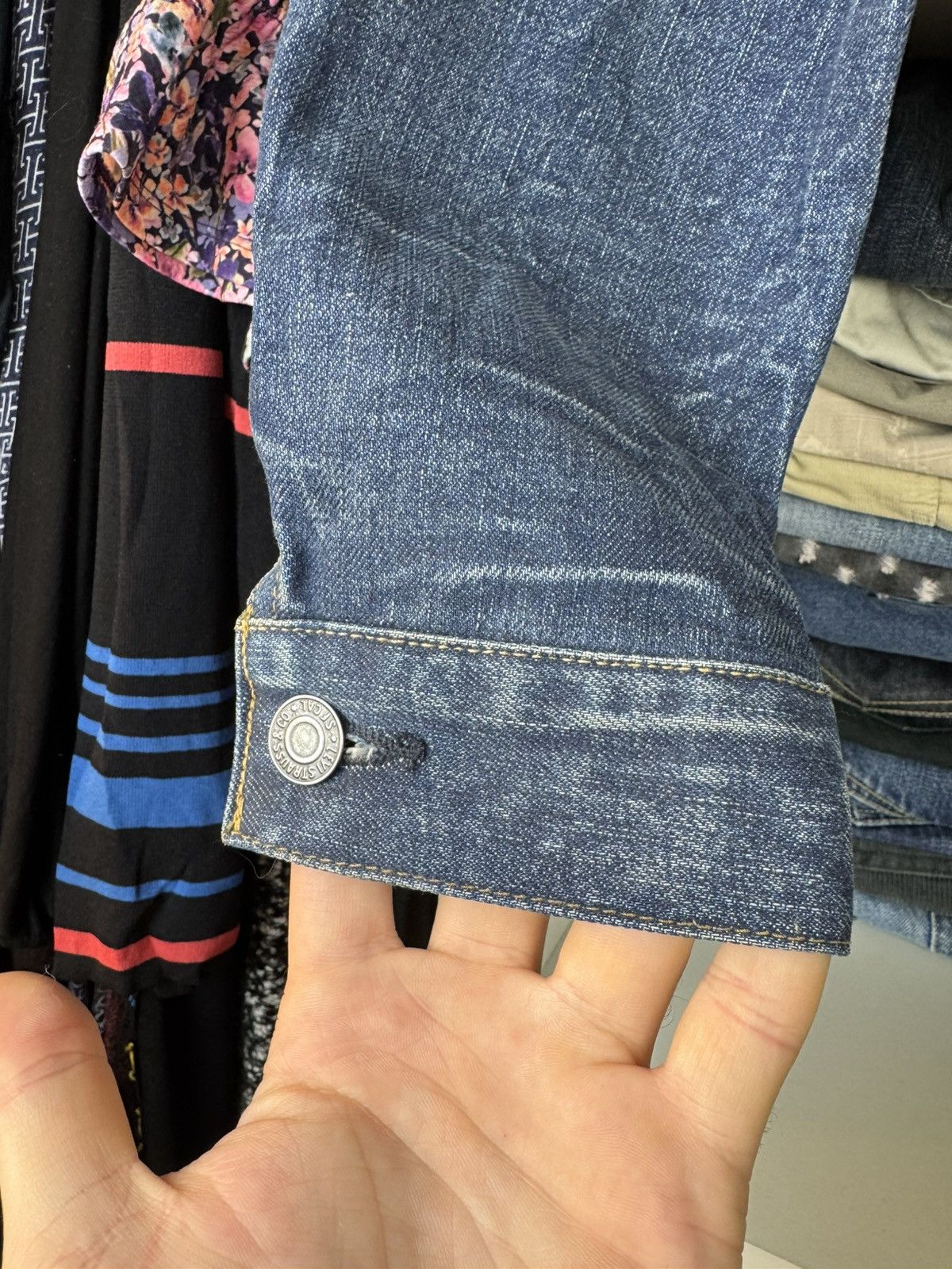 Levi's Levis Positively Superior Womens Denim Jacket Size L / US 10 / IT 46 - 4 Thumbnail