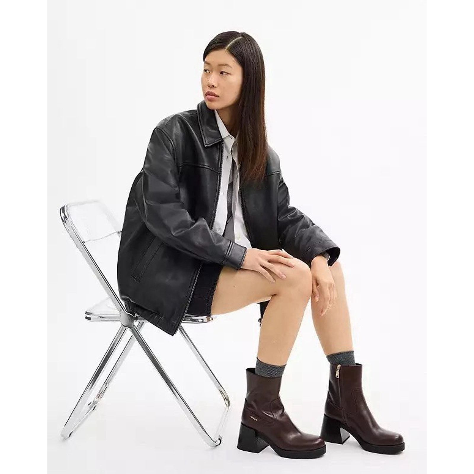 Coach NEW COACH Women's Block Heel Boot CCH17 Maple US 6 Size US 6 / IT 36 - 11 Thumbnail