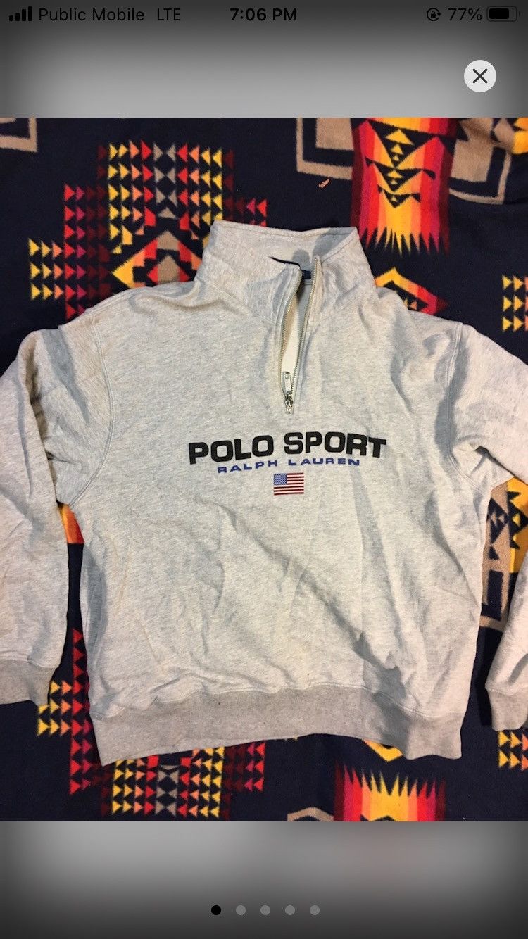 Polo Ralph Lauren × Tommy Hilfiger × Vintage Polo sport 90s Ralph pullover Size US S / EU 44-46 / 1 - 1 Thumbnail