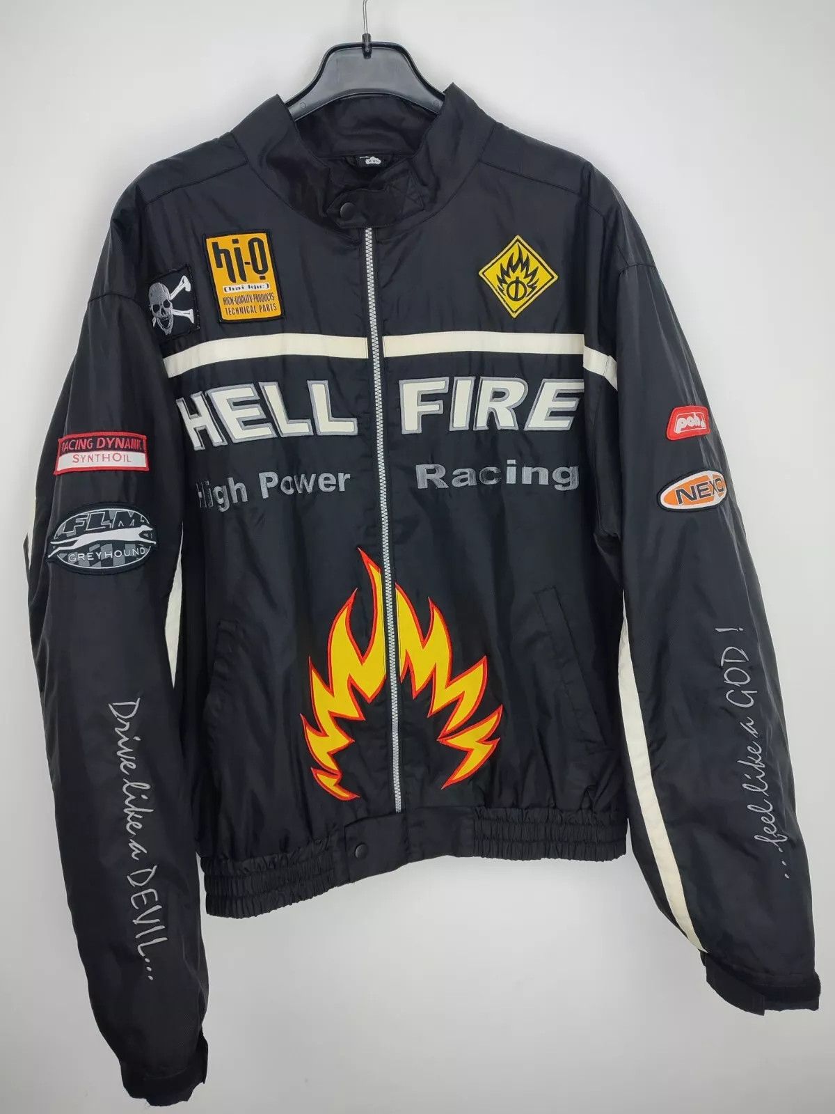 Vintage Vintage Polo Power Racing Hell Fire 90s Men's Motorcycle Size US XXL / EU 58 / 5 - 3 Thumbnail