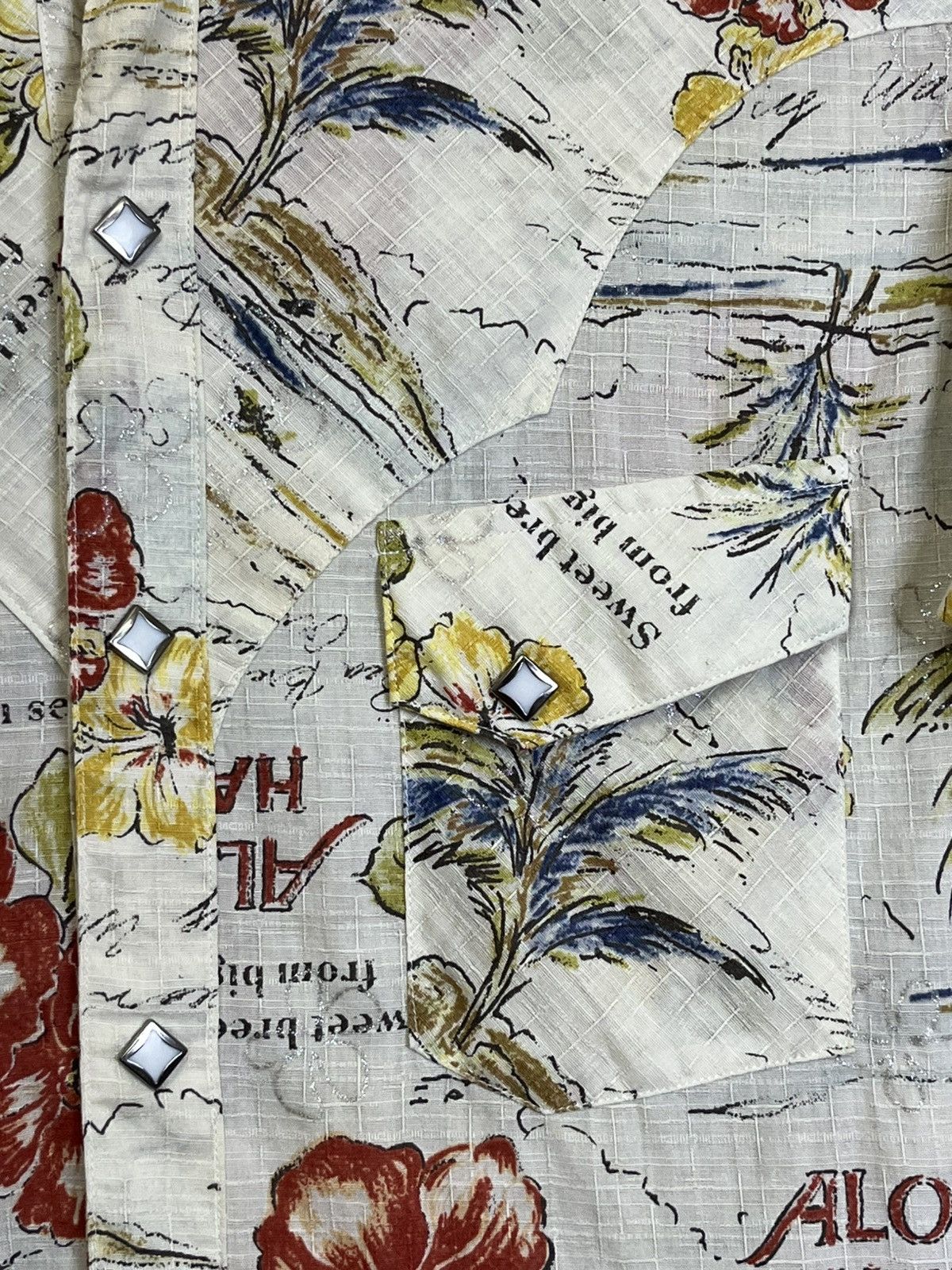 Japanese Brand NICE🔥ALOHA HAWAII OREGON TRAIL WESTERN SNAP BUTTON UPS SHIRT Size US S / EU 44-46 / 1 - 4 Thumbnail