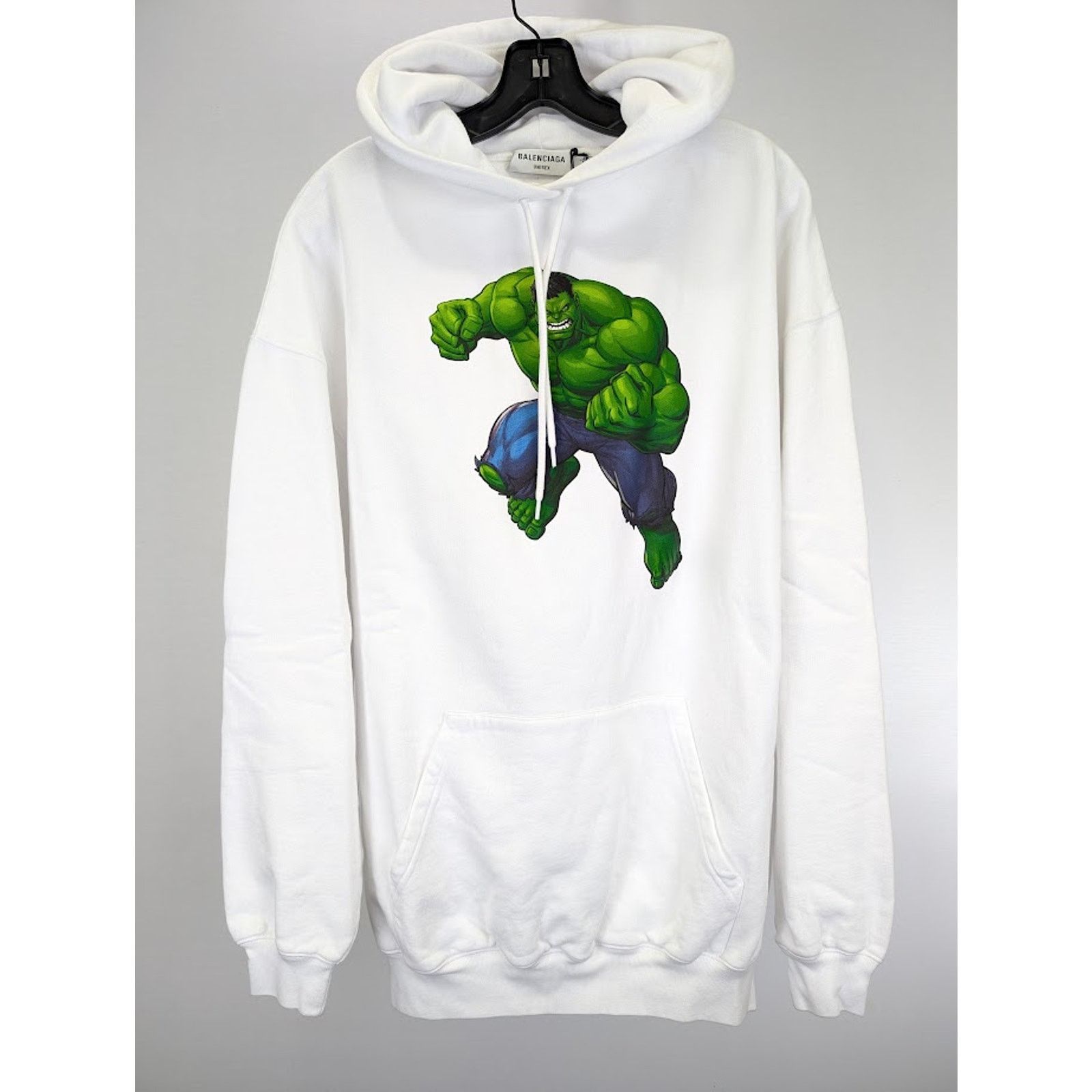 Balenciaga o1rshd1 Graphic-print Hoodie in White Size US M / EU 48-50 / 2 - 3 Thumbnail
