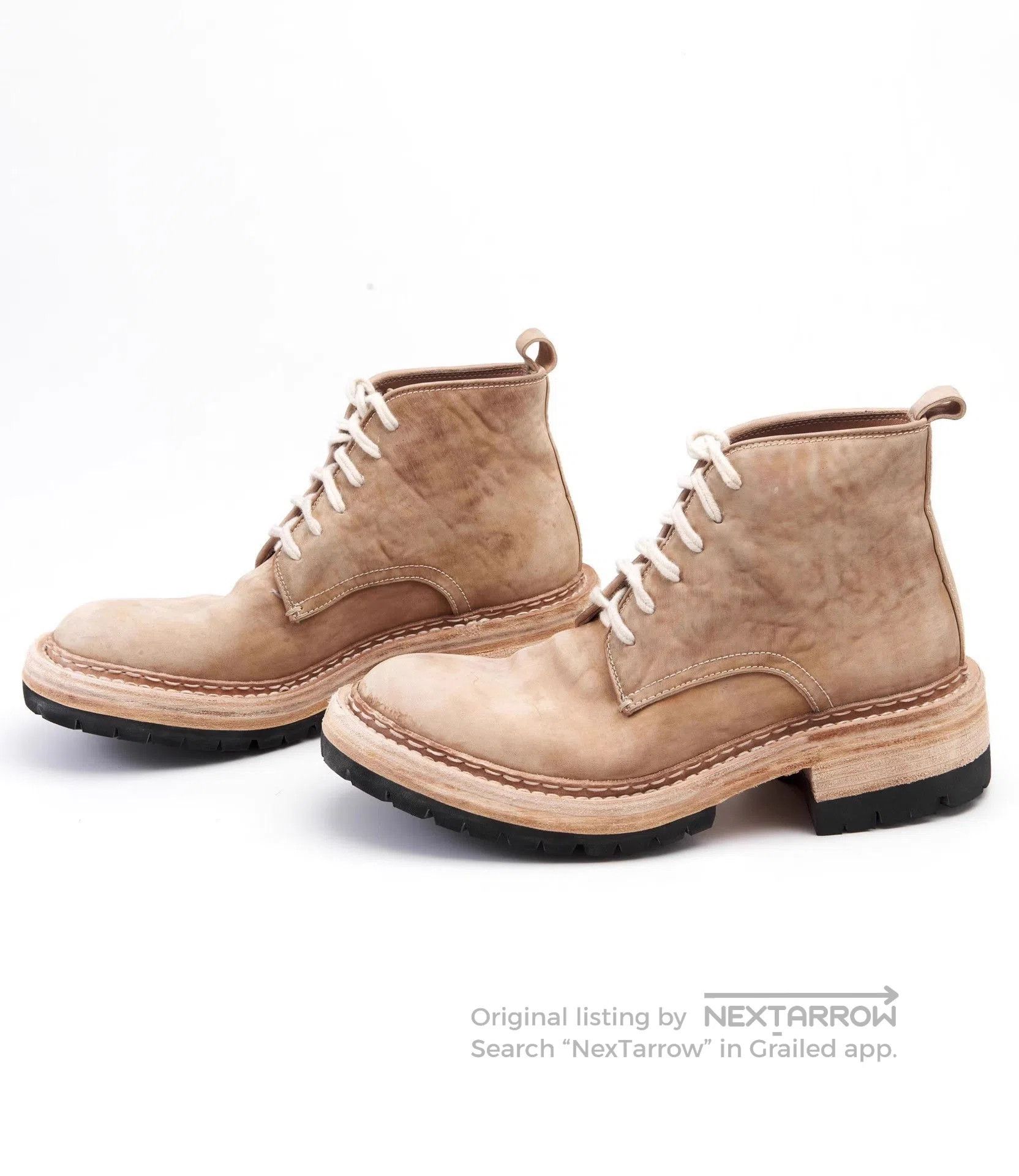 Other Retro Italian Leather Thick Sole Martin Boots. Size US 8 / EU 41 - 9 Thumbnail