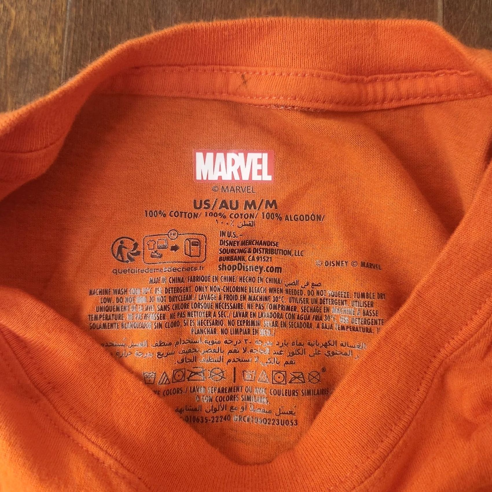 Vintage Marvel Iron Man T Shirt Mens Medium Orange Graphic Pocket Back Print Size US M / EU 48-50 / 2 - 7 Thumbnail