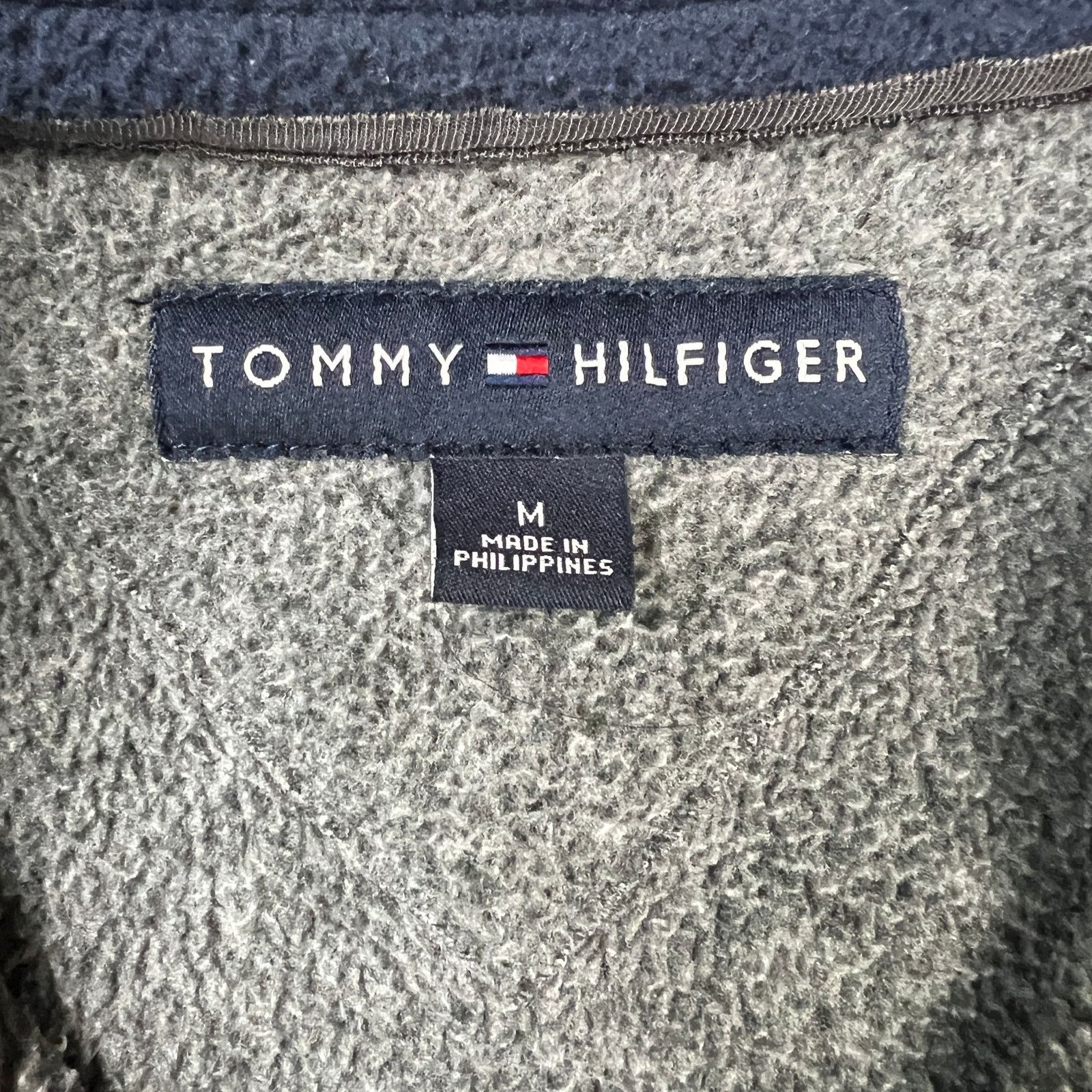 Tommy Hilfiger × Vintage Vintage Tommy Hilfiger Fleece Flag Pullover 1/4 Zip Jacket Size US M / EU 48-50 / 2 - 7 Thumbnail