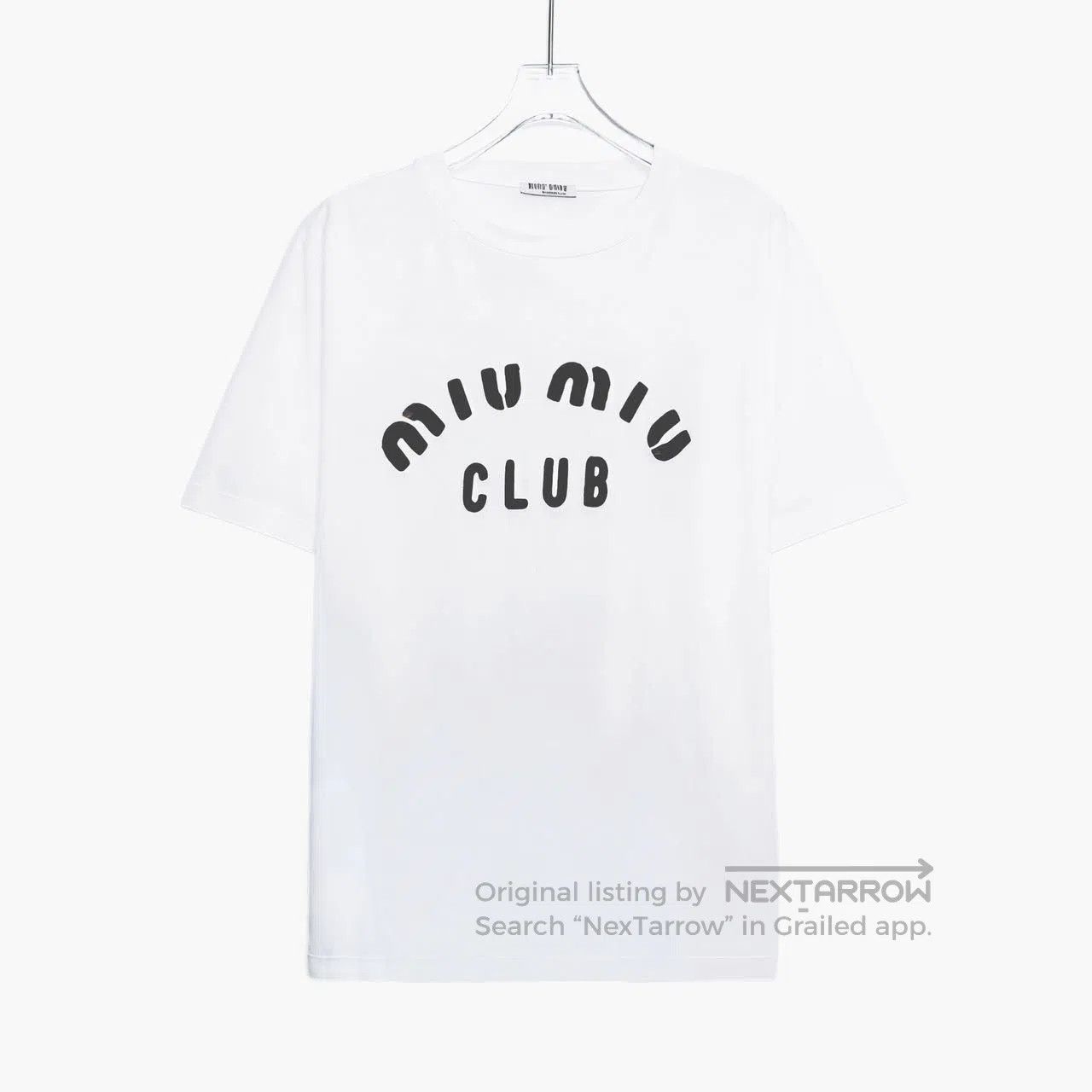 Miu Miu White Short Sleeve Graphic T. Size US XS / EU 42 / 0 - 1 Thumbnail