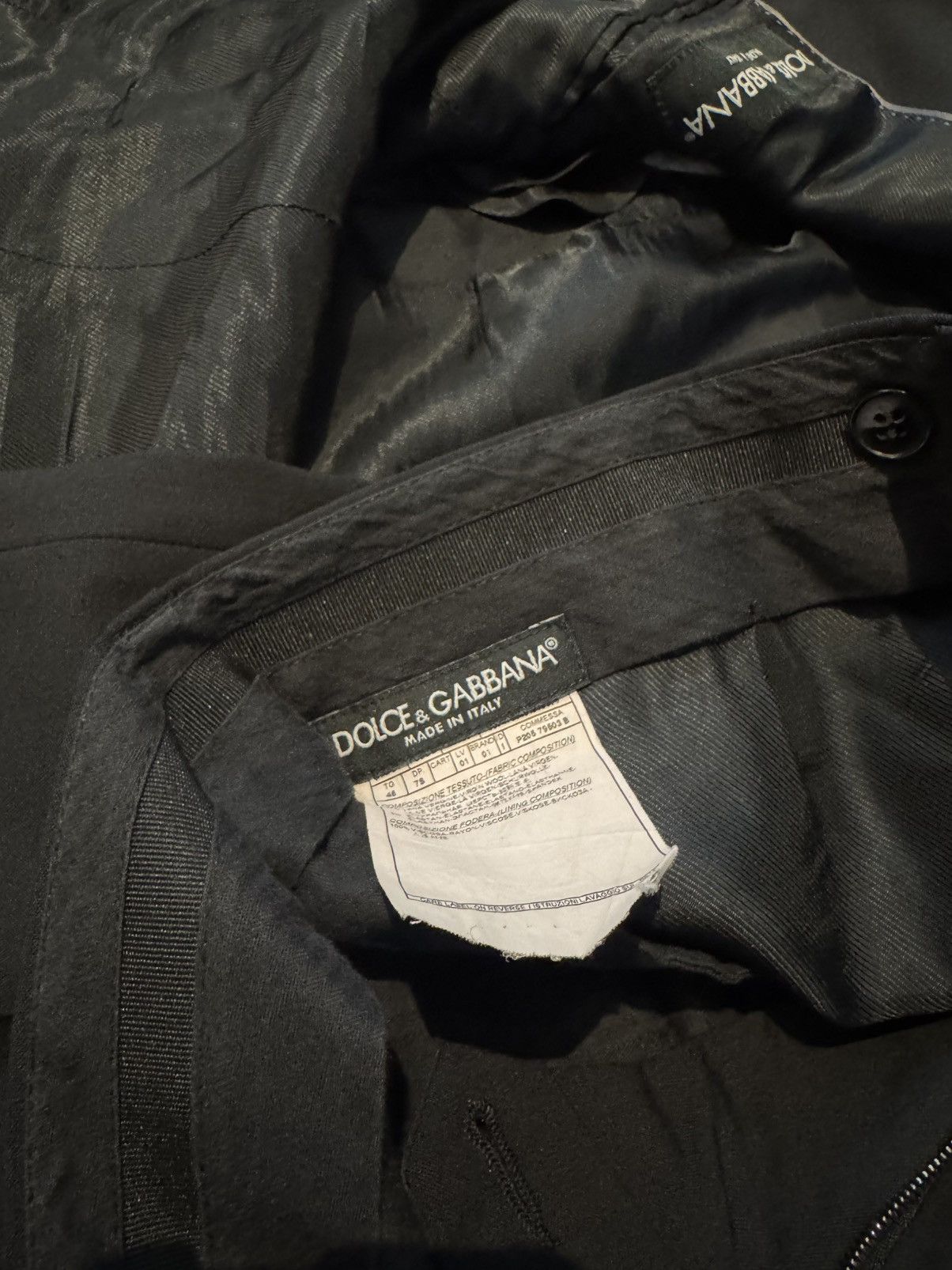 Dolce & Gabbana Dolce & Gabbana - Black Suit Jacket & Pants Size 36S - 4 Thumbnail
