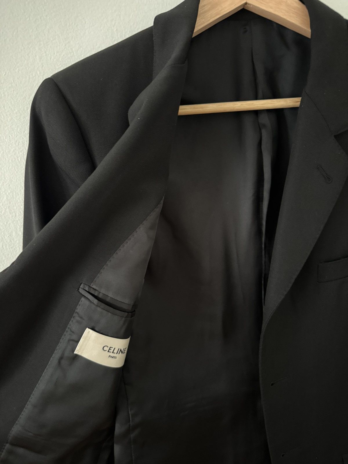 Celine Celine black wool blazer Size 44R - 2 Thumbnail