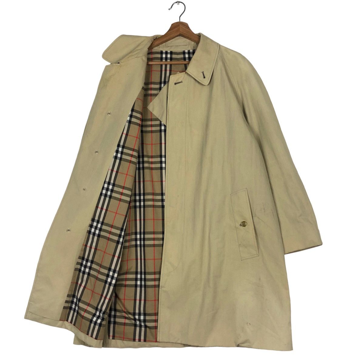 Burberry 🔥Vintage Burberrys of London Long Jacket Nova Check Blanket Size US M / EU 48-50 / 2 - 12 Thumbnail