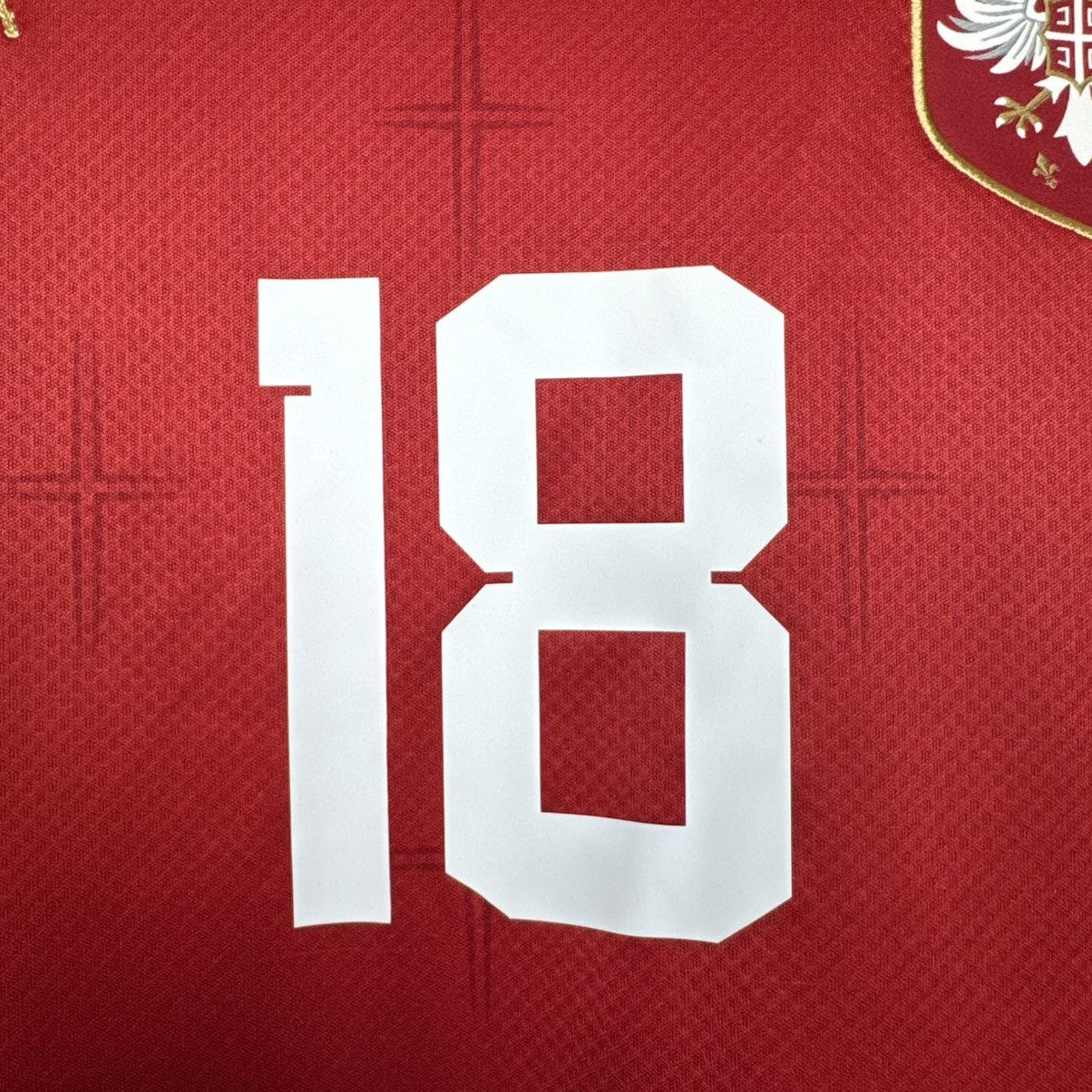 Puma SERBIA 2022 2023 HOME FOOTBALL SOCCER JERSEY #18 VLAHOVIC Size US M / EU 48-50 / 2 - 8 Thumbnail