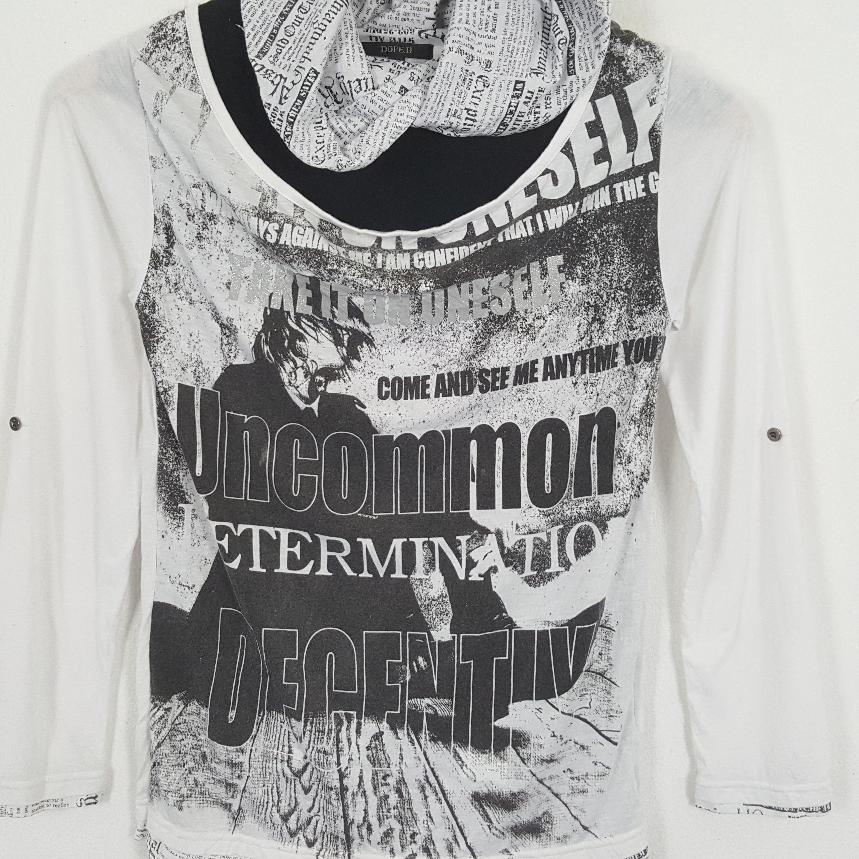Japanese Brand × Vintage Vintage DOPE.H Japanese Brand Punk Style T-Shirts Size US S / EU 44-46 / 1 - 2 Thumbnail