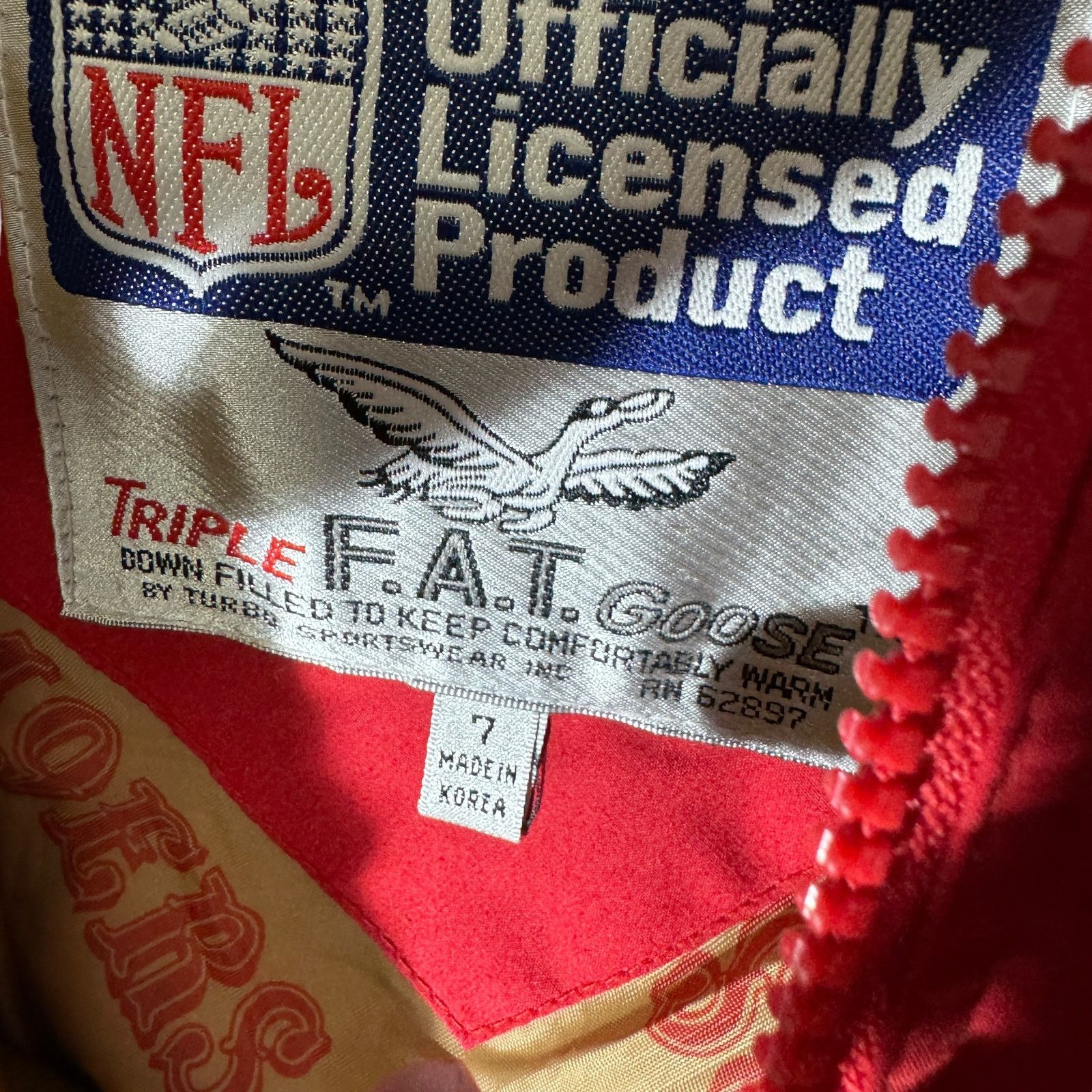 NFL Vintage NFL San Francisco 49ers Belted Youth Puffer Jacket Size US XS / EU 42 / 0 - 7 Thumbnail