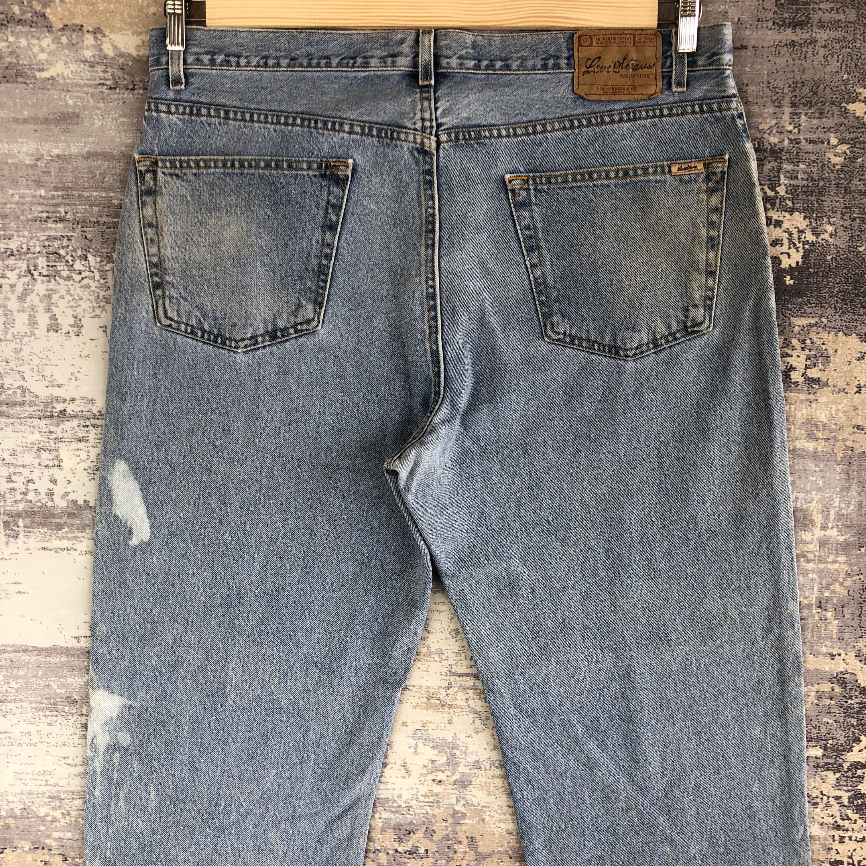 Levi's Vintage Y2K Levi's Bleach Jeans Levis Light Wash Denim Pants Size US 40 / EU 56 - 4 Thumbnail