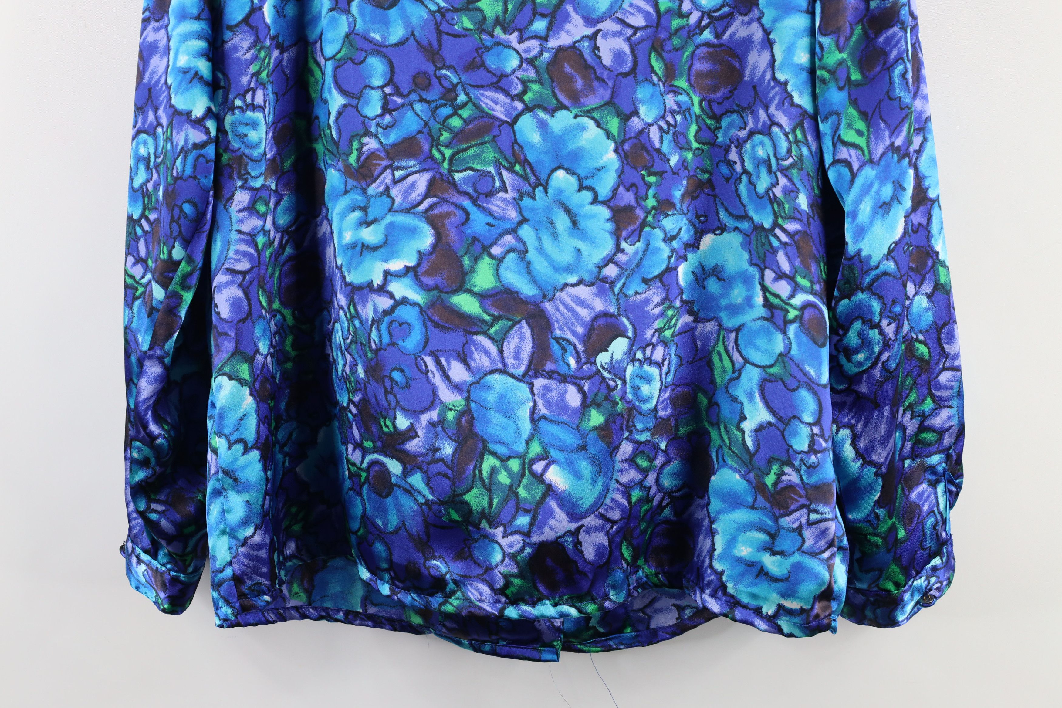 Vintage Vintage 90s Streetwear Flower Blazer Button Shirt USA Size XL / US 12-14 / IT 48-50 - 12 Thumbnail